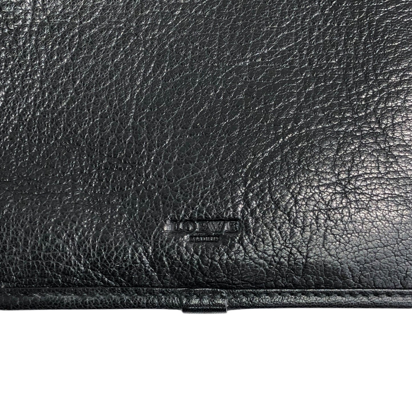 LOEWE 標誌壓花單肩包 黑色 復古 5ahv4g