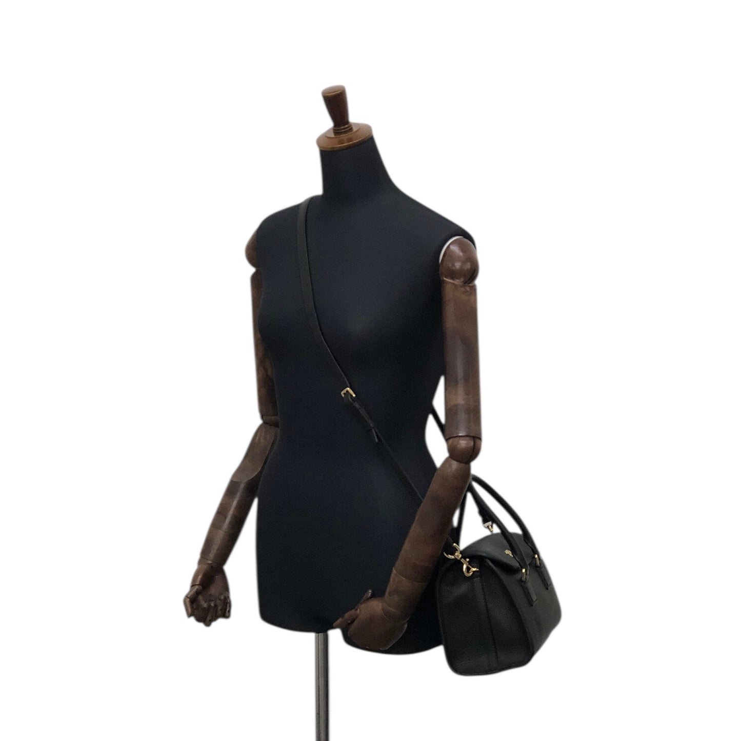 LOEWE Anagram Turn Lock Two-way Small Boston bag Shoulder bag Black Vintage v54wyi