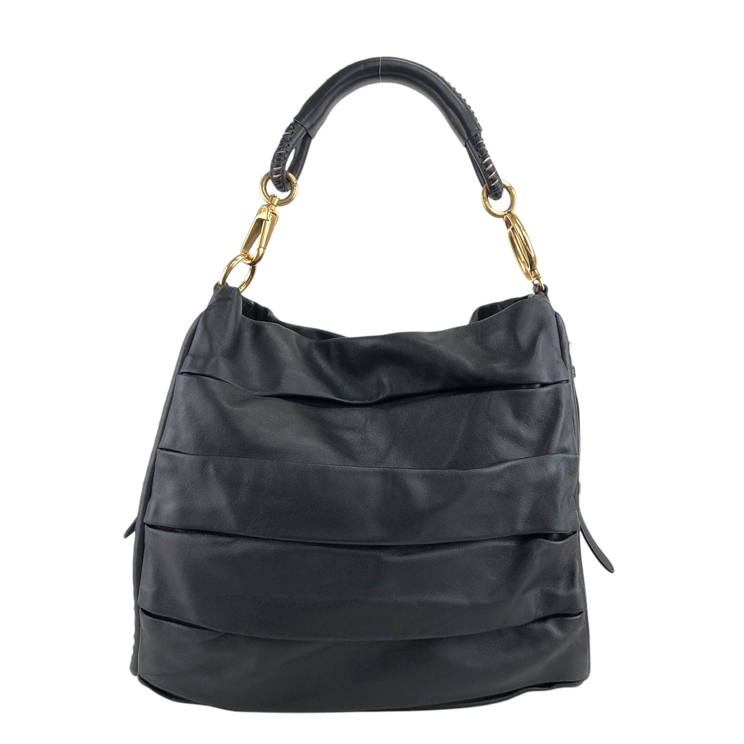 Christian Dior CD Logo Motif Shoulder bag Black Vintage vvdiyc