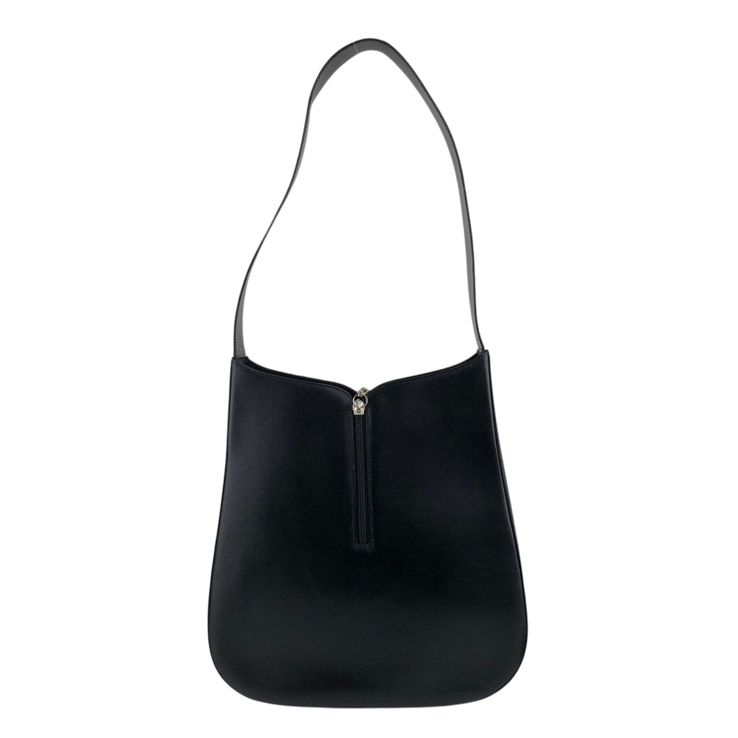 Salvatore Ferragamo Gancini Shoulder bag Hobobag Black Vintage ph7xes