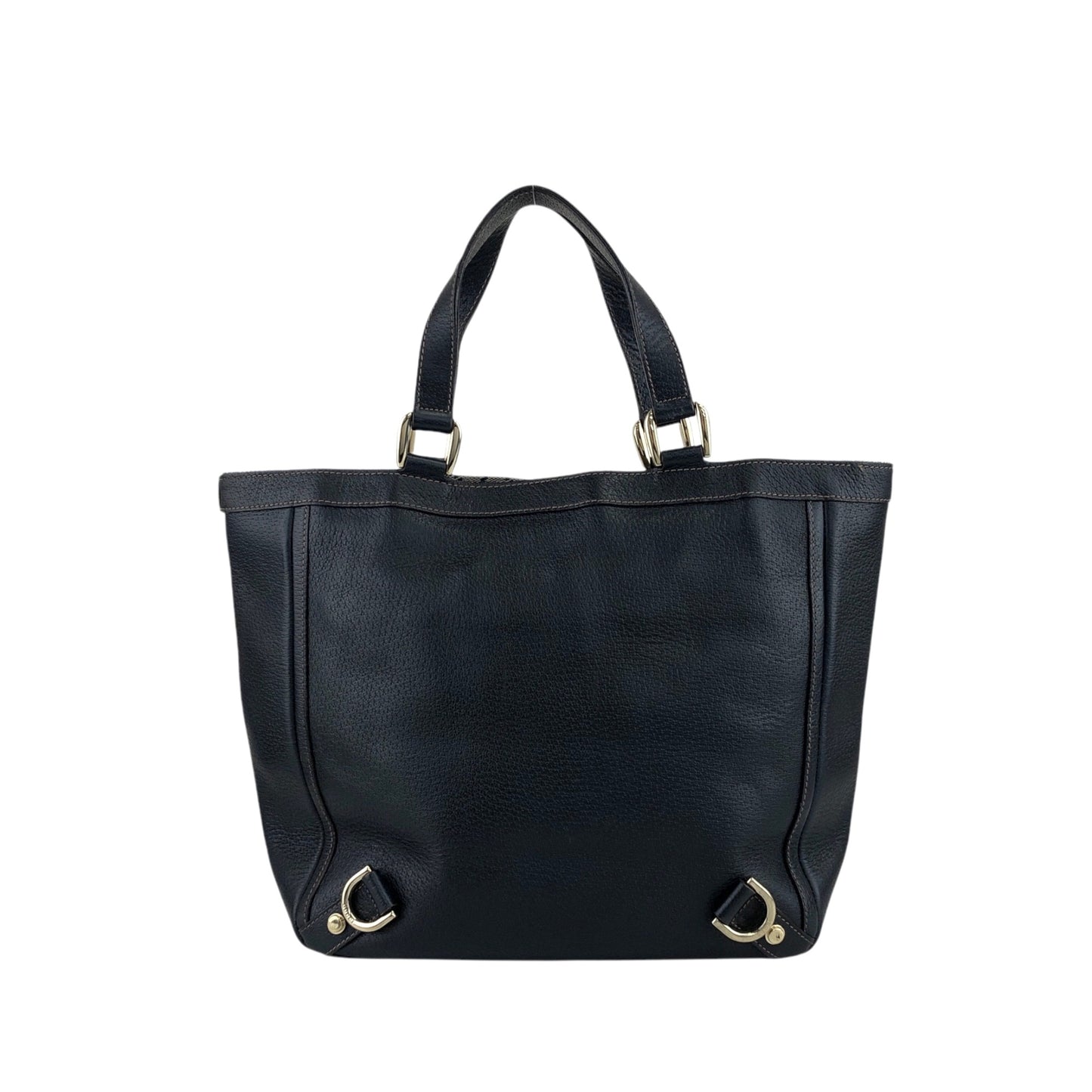 GUCCI Horse Bit Totebag Navy Vintage kftpgd