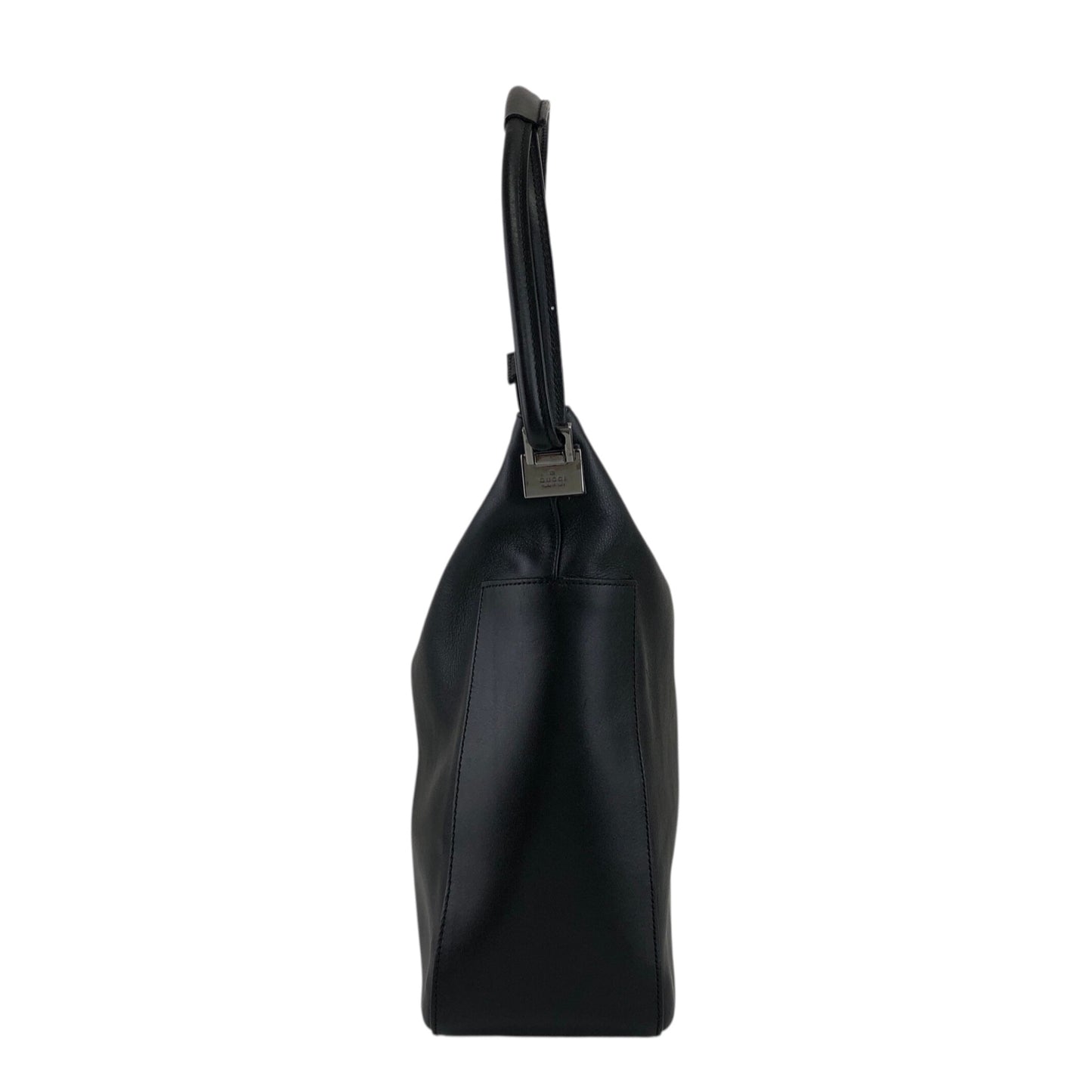 GUCCI Logo Shoulder bag Black Vintage rwdkrz