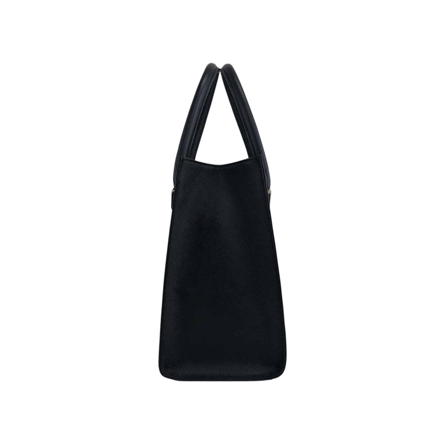 BURBERRY Logo Handbag Black Vintage yej8u5