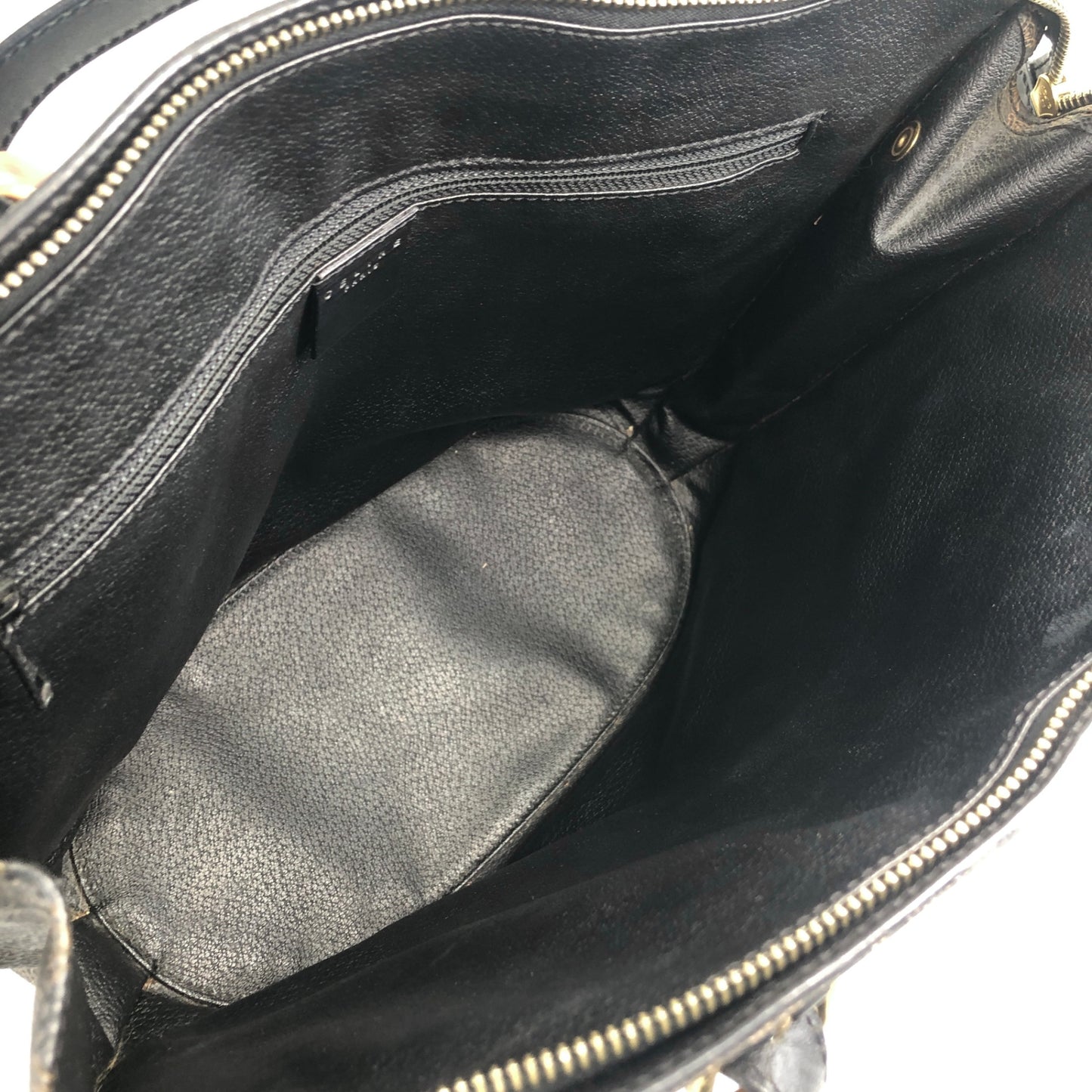 CELINE Macadam Blason Handbag Shoulder bag Black Vintage fhnsav