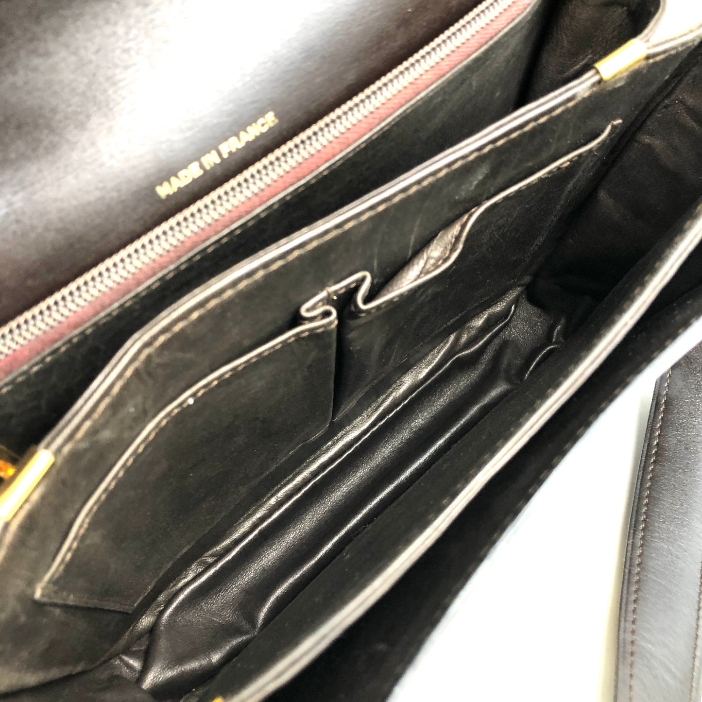 CELINE Triomphe Shoulder bag Brown Vintage xeaff4
