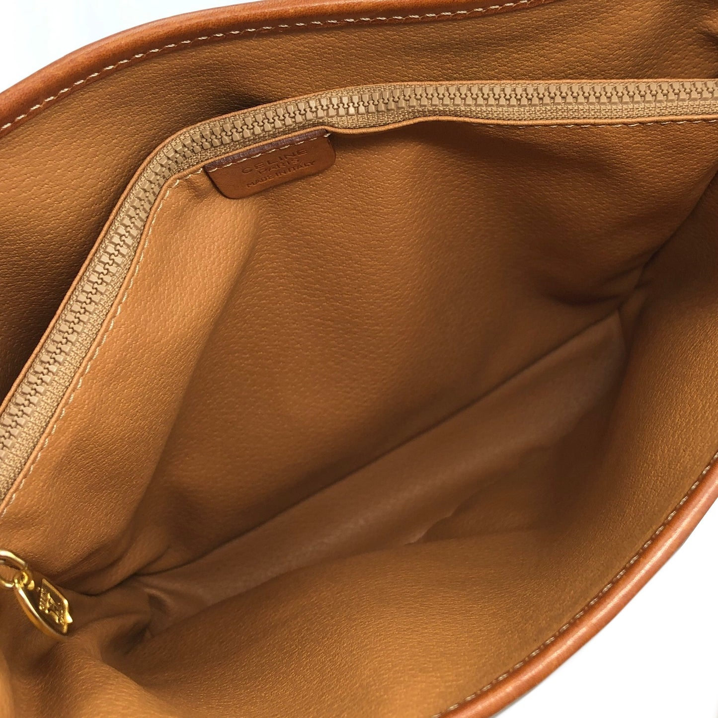 CELINE Macadam Blason Leather Totebag Brown Vintage 8dkvx4
