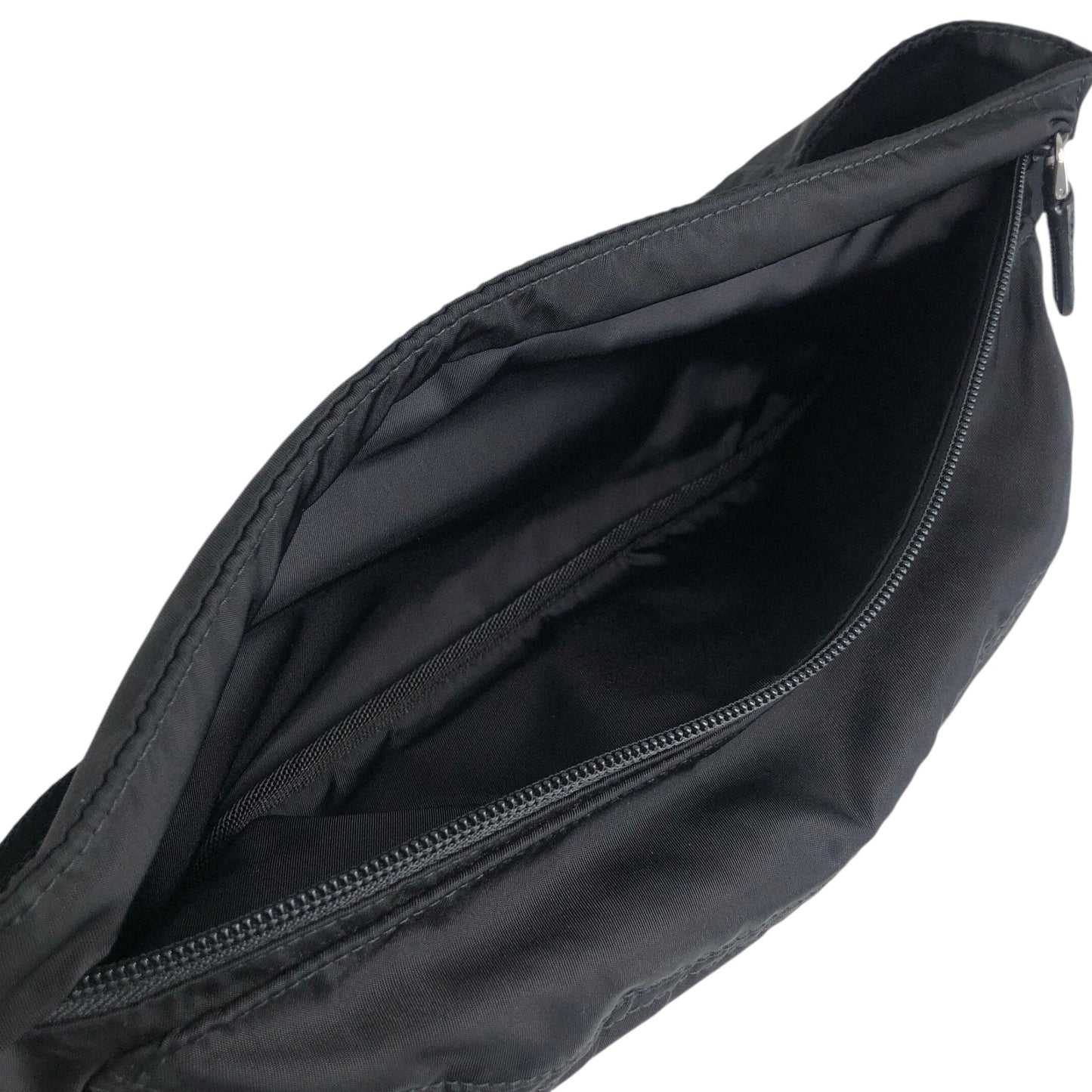 PRADA Triangle Logo Shoulder bag Sling bag Black Vintage dmm36r