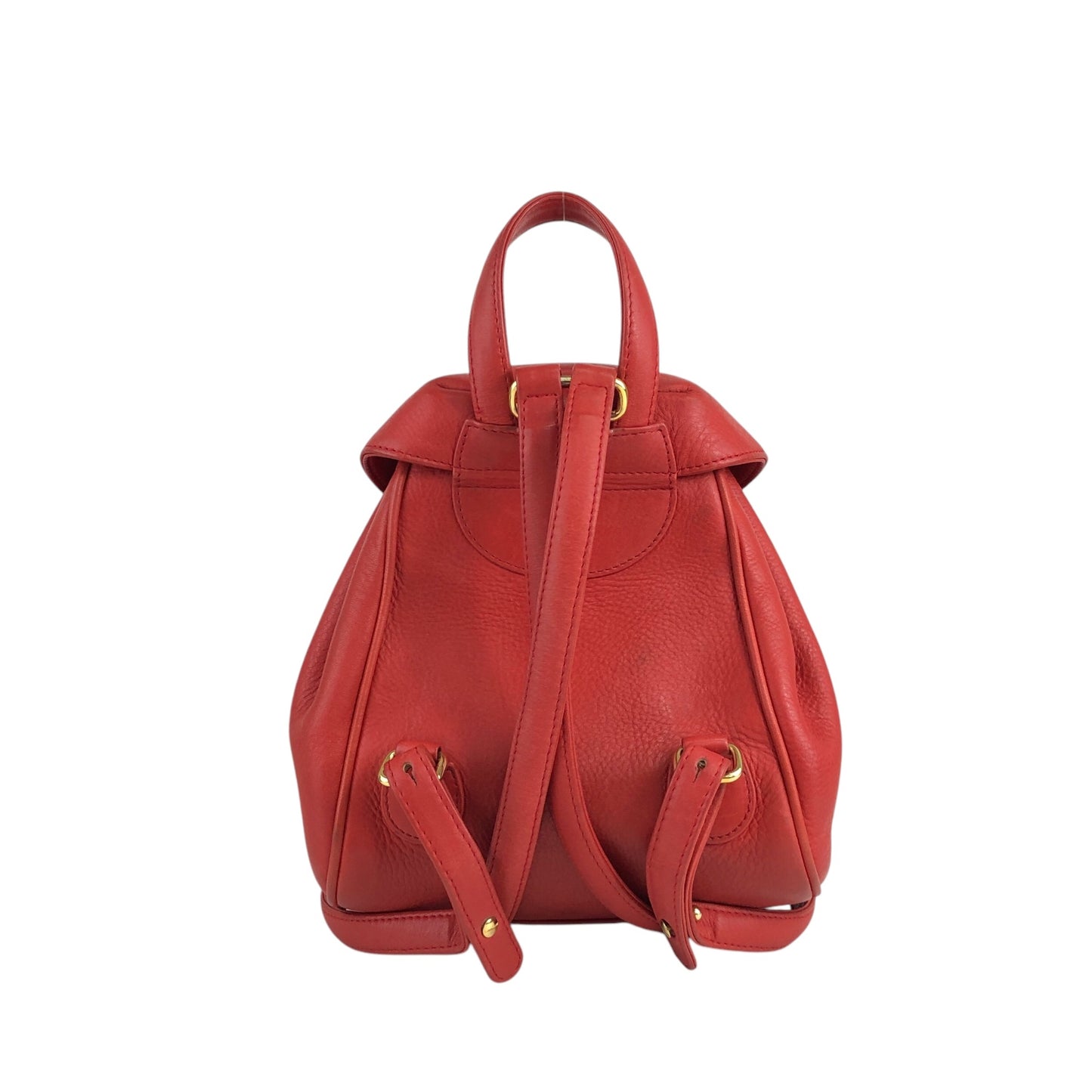 Christian Dior CD Logo Backpack Red Vintage pz728i