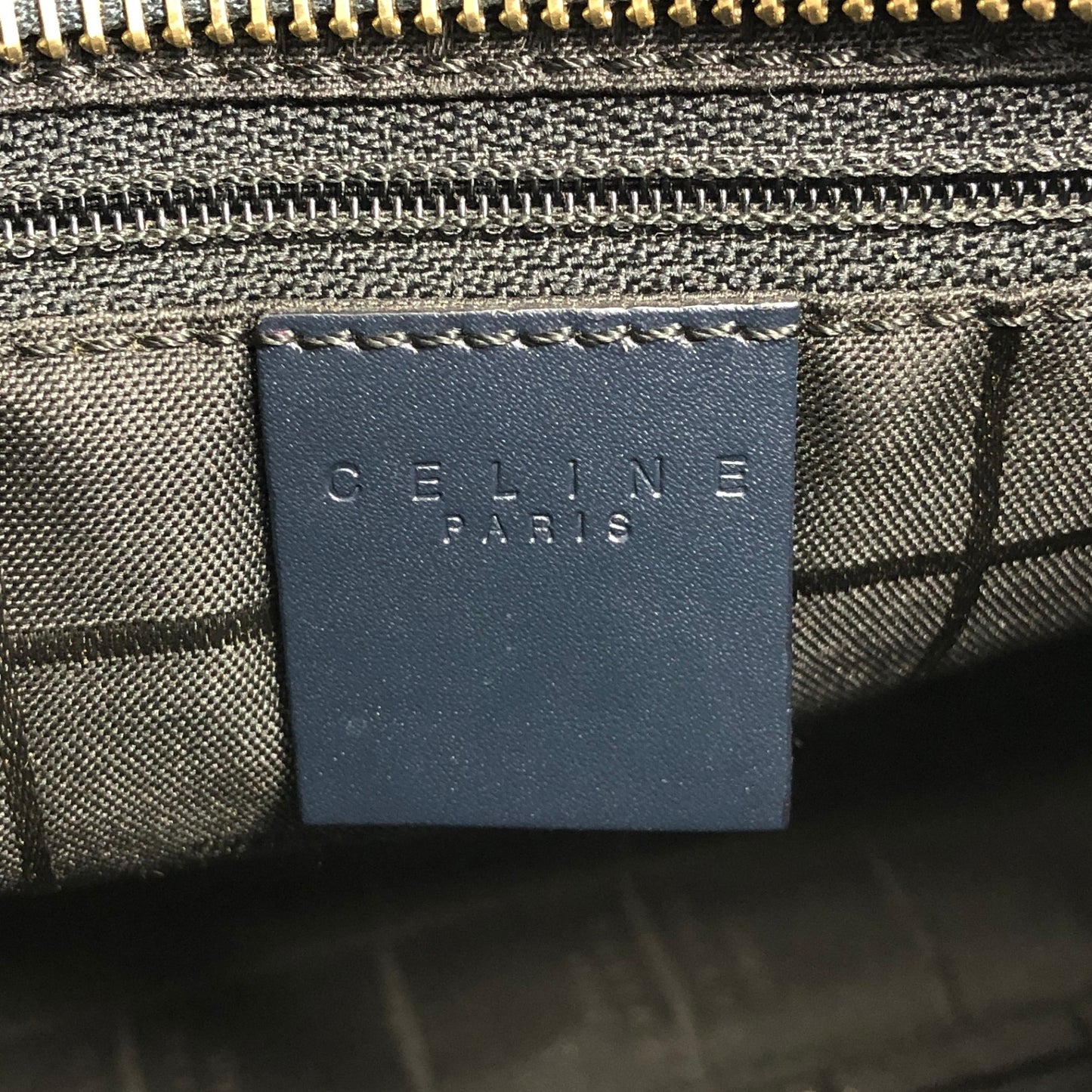 CELINE Shoulder bag Dark Navy Vintage gcrm87