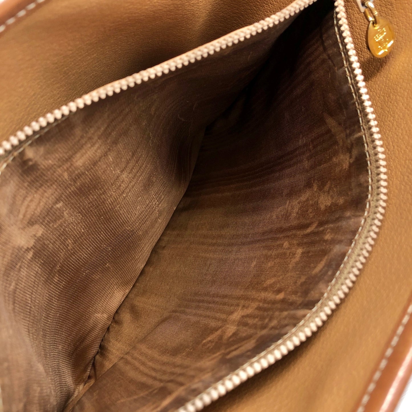 CELINE Macadam Blason Shoulder bag Totebag Brown Vintage zejwrz