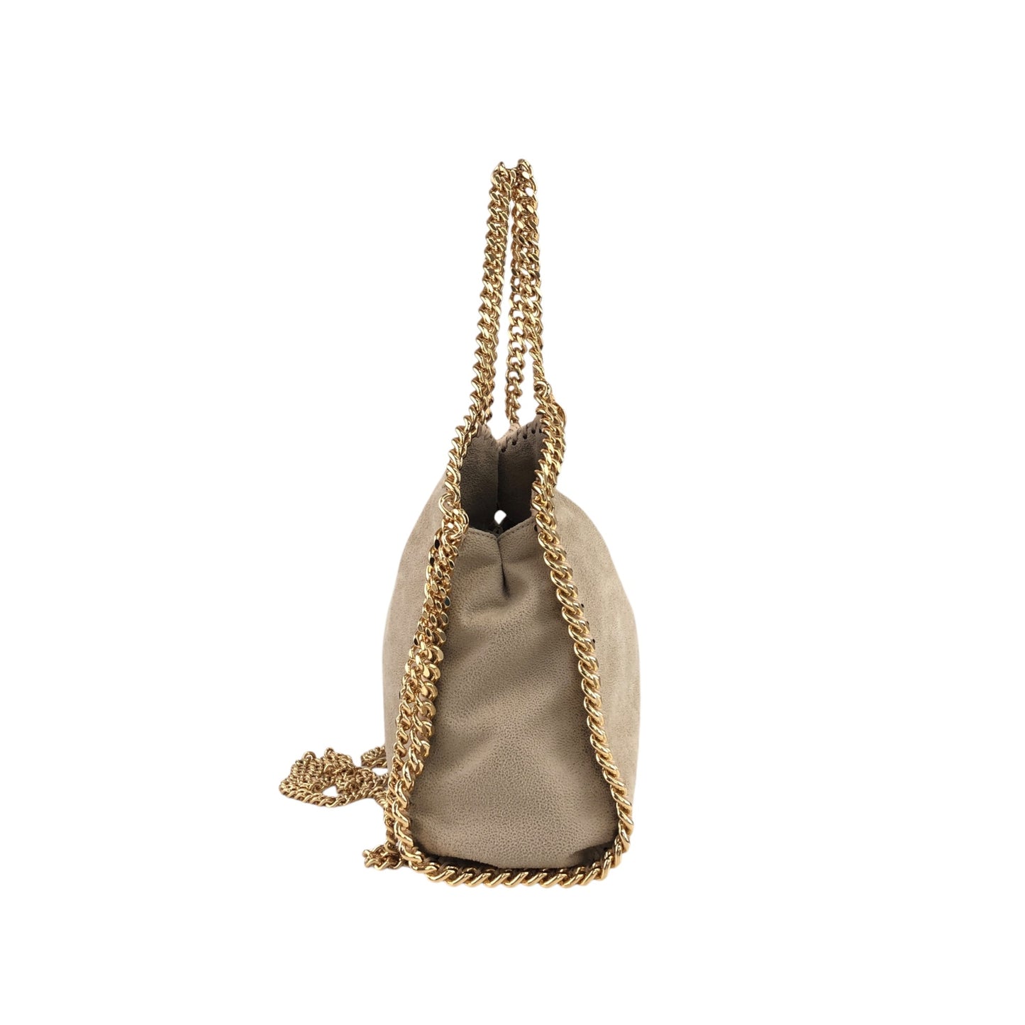 Stella McCartney Two-way Chain Handbag Shoulder bag Beige Vintage a347ka