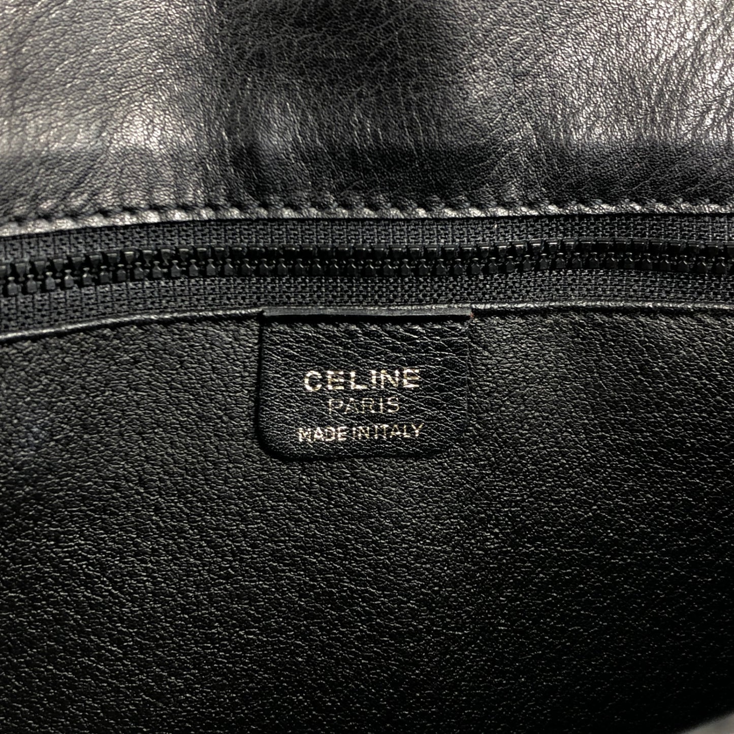 CELINE Gancini Crossbody Shoulder bag Black Vintage pdxcg6