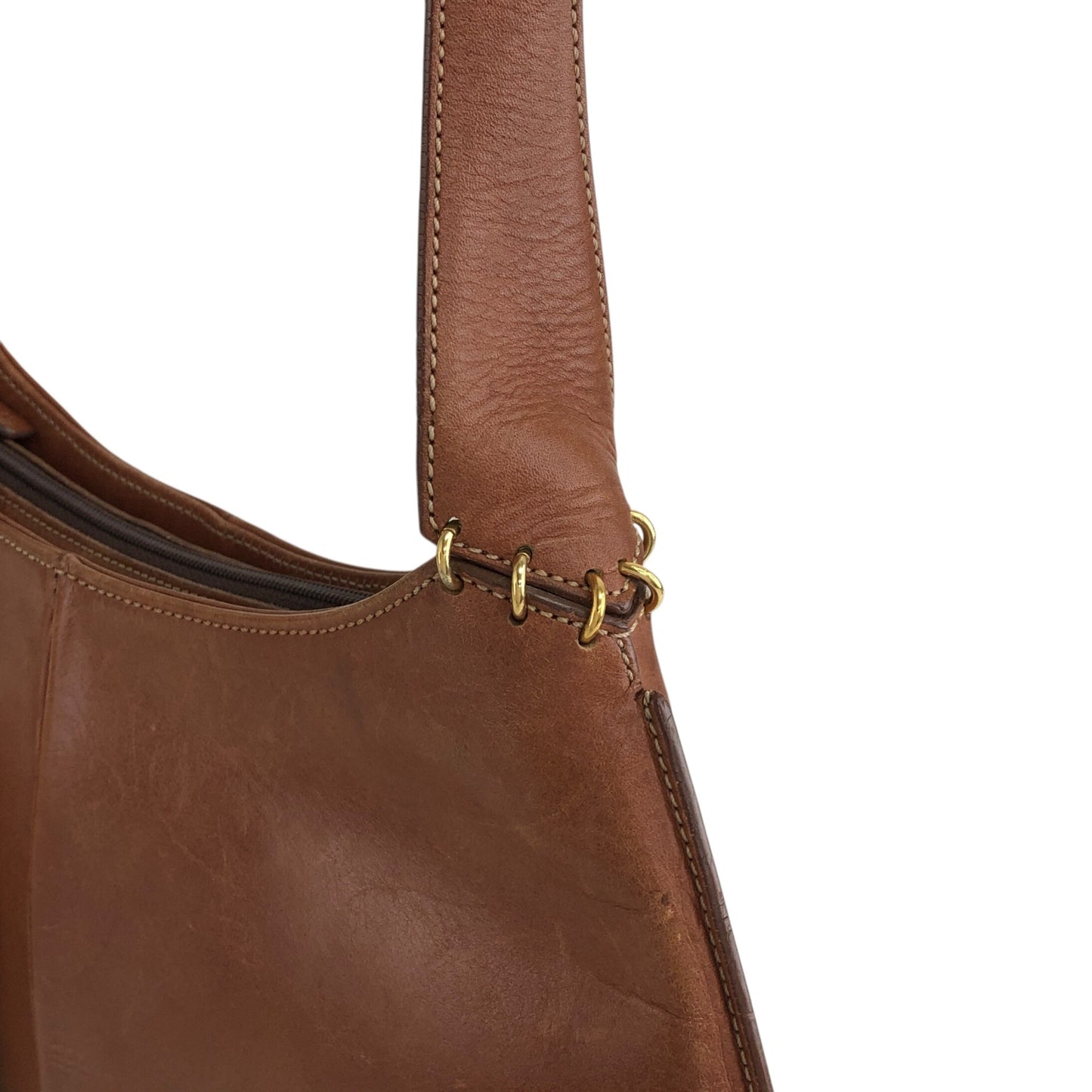 LOEWE Anagram Charm Shoulder bag Brown Vintage 2s7z2u