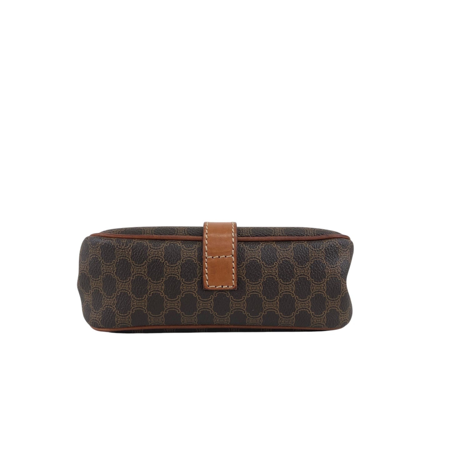 CELINE Macadam Blason Shoulder bag Brown Vintage nwujcb