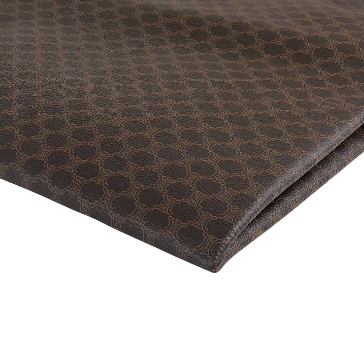 CELINE Macadam Blason Handbag Totebag Brown Vintage fpujkf