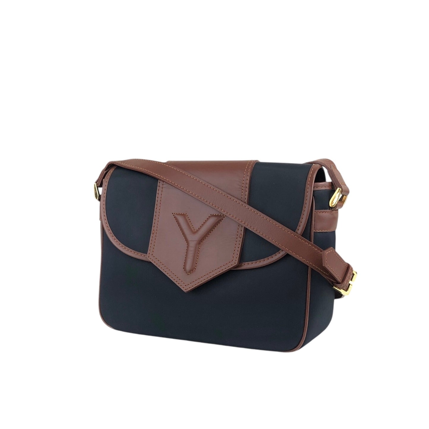 Yves Saint Laurent Shoulder bag Navy Vintage 7p88sz