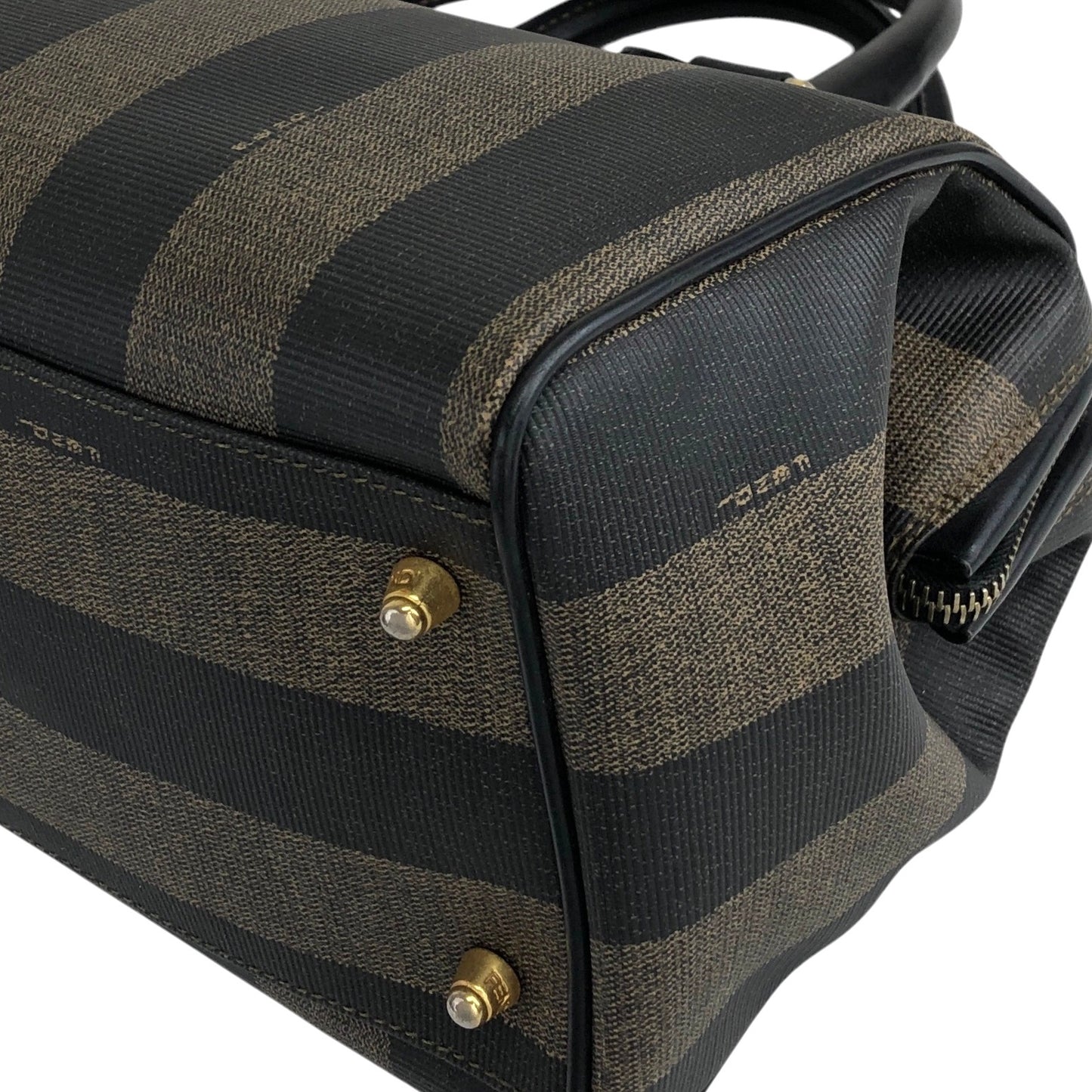 FENDI Pecan Two-way Small Boston bag Shoulder bag Black Vintage euc5vh