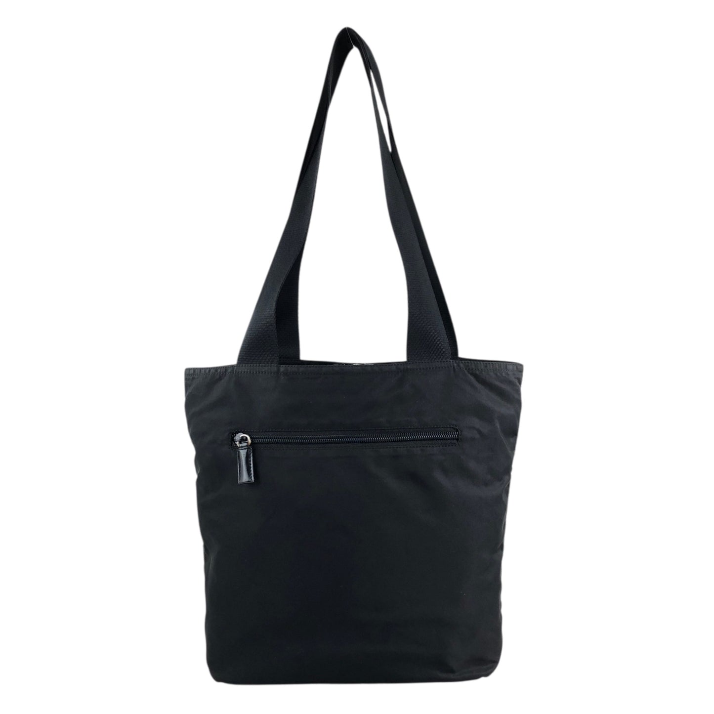 PRADA Tessuto Triangle Logo Totebag Black Vintage dmp62y