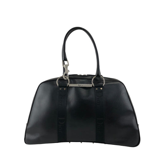 Christian Dior Street Chic Logo Small Boston bag Handbag Black Vintage yt7ssi