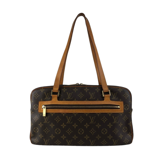 LOUIS VUITTON Monogram Totebag Brown Vintage su5r5b