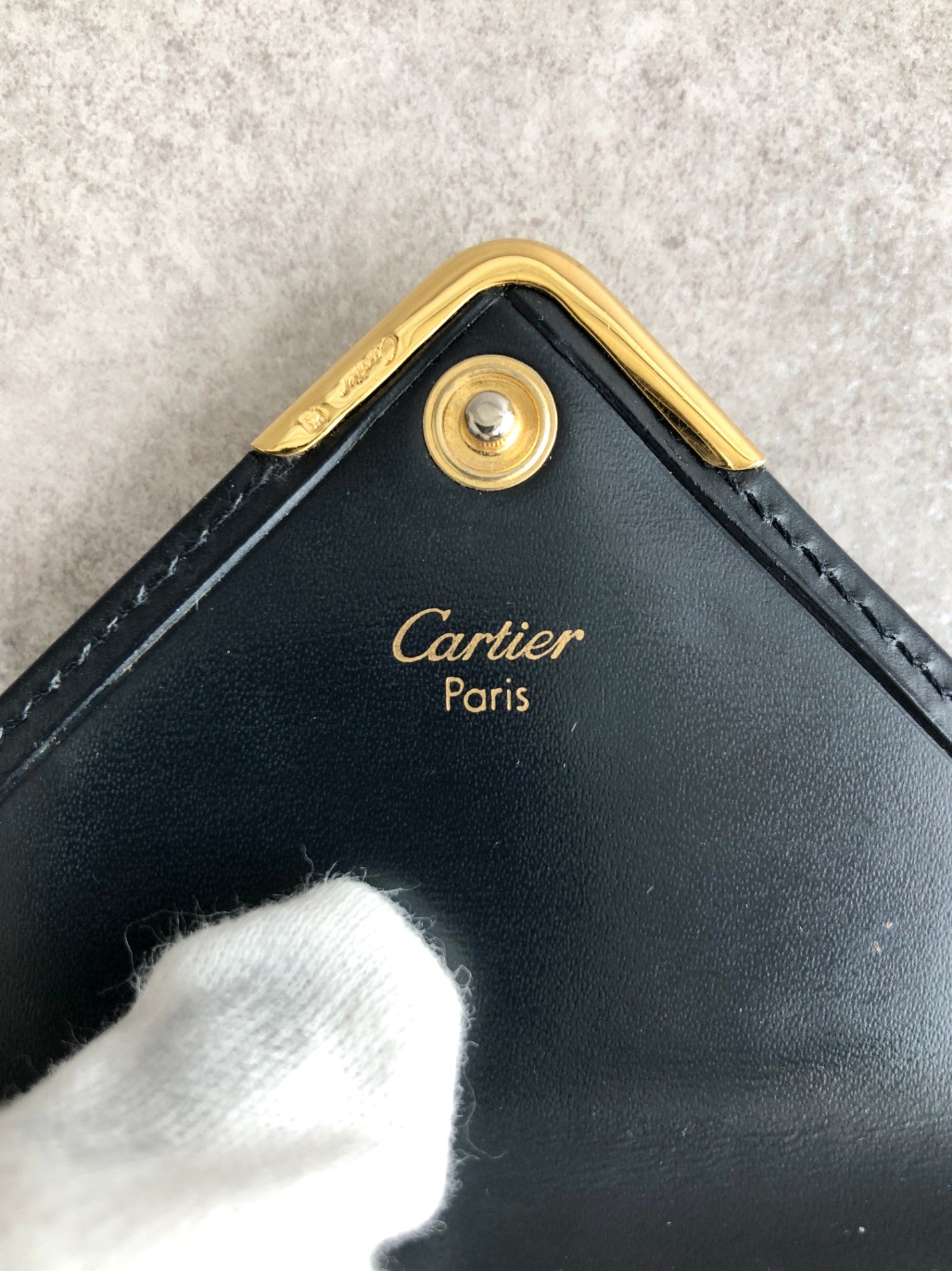 卡地亞 (Cartier) 海軍藍復古零錢包 dav3gg