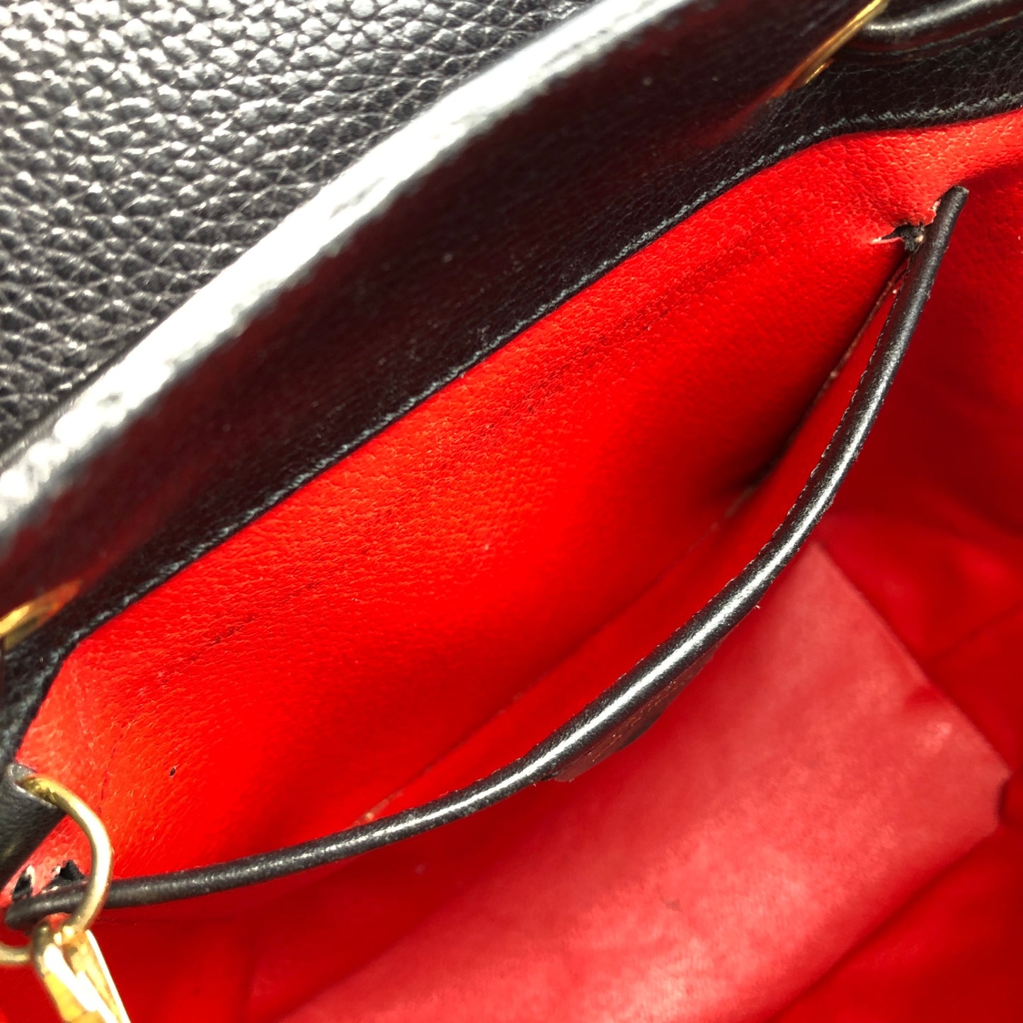 CELINE Toggle Clasp Backpack Black Vintage u7henu