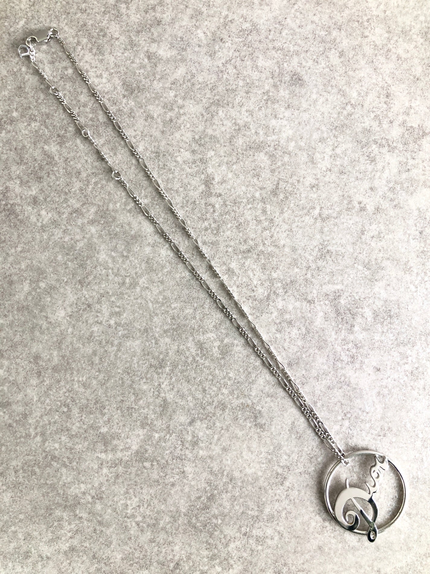 Christian Dior 標誌項鍊 銀色 復古 rnuzjv