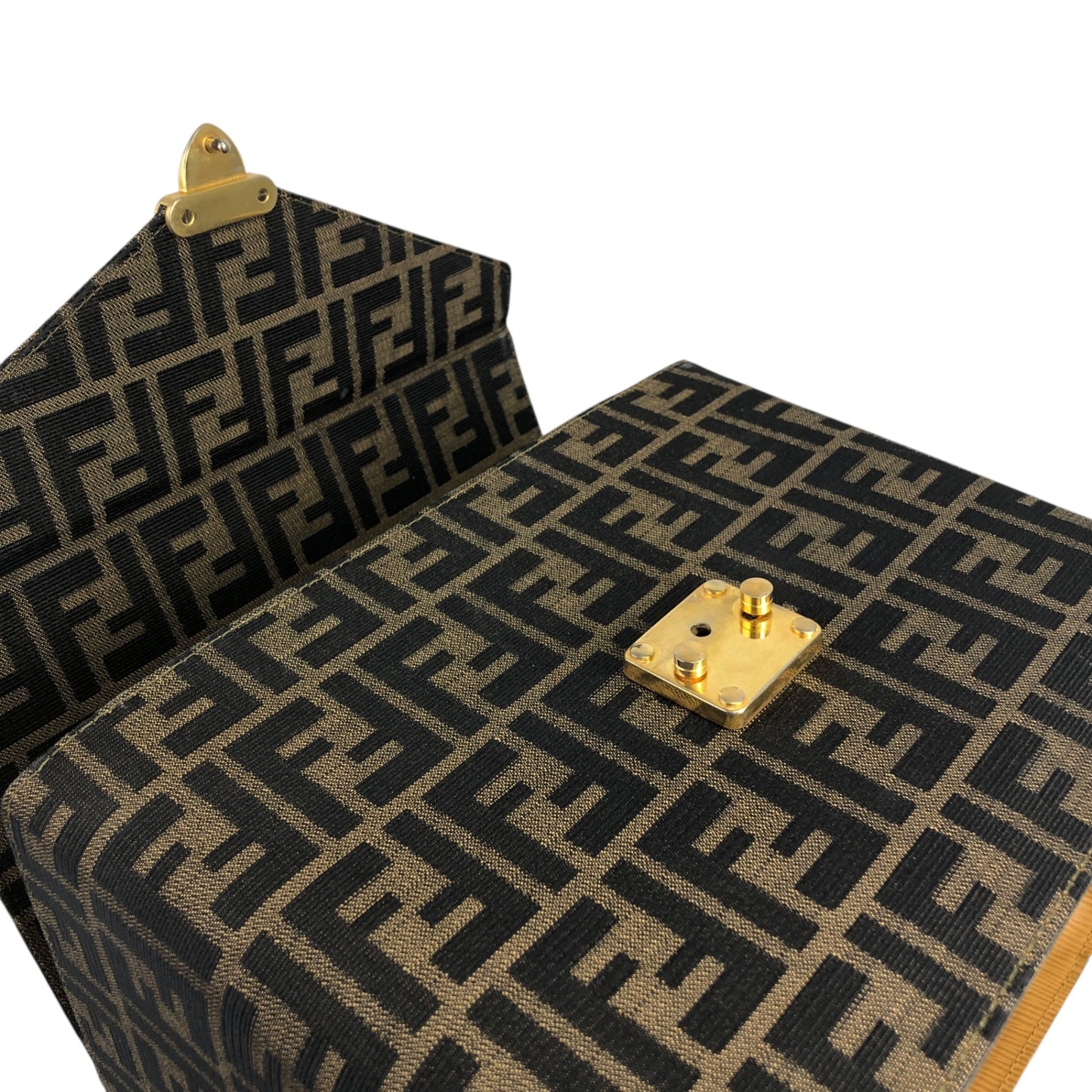 FENDI Zucca 兩用手袋 單肩包 棕色 復古 zxeb84