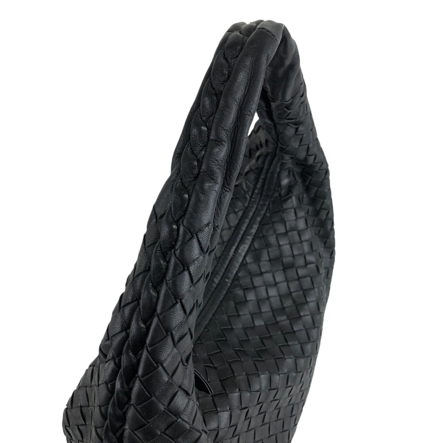 Bottega Veneta Intrecciato Shoulder bag Hobobag Black Vintage edswiz