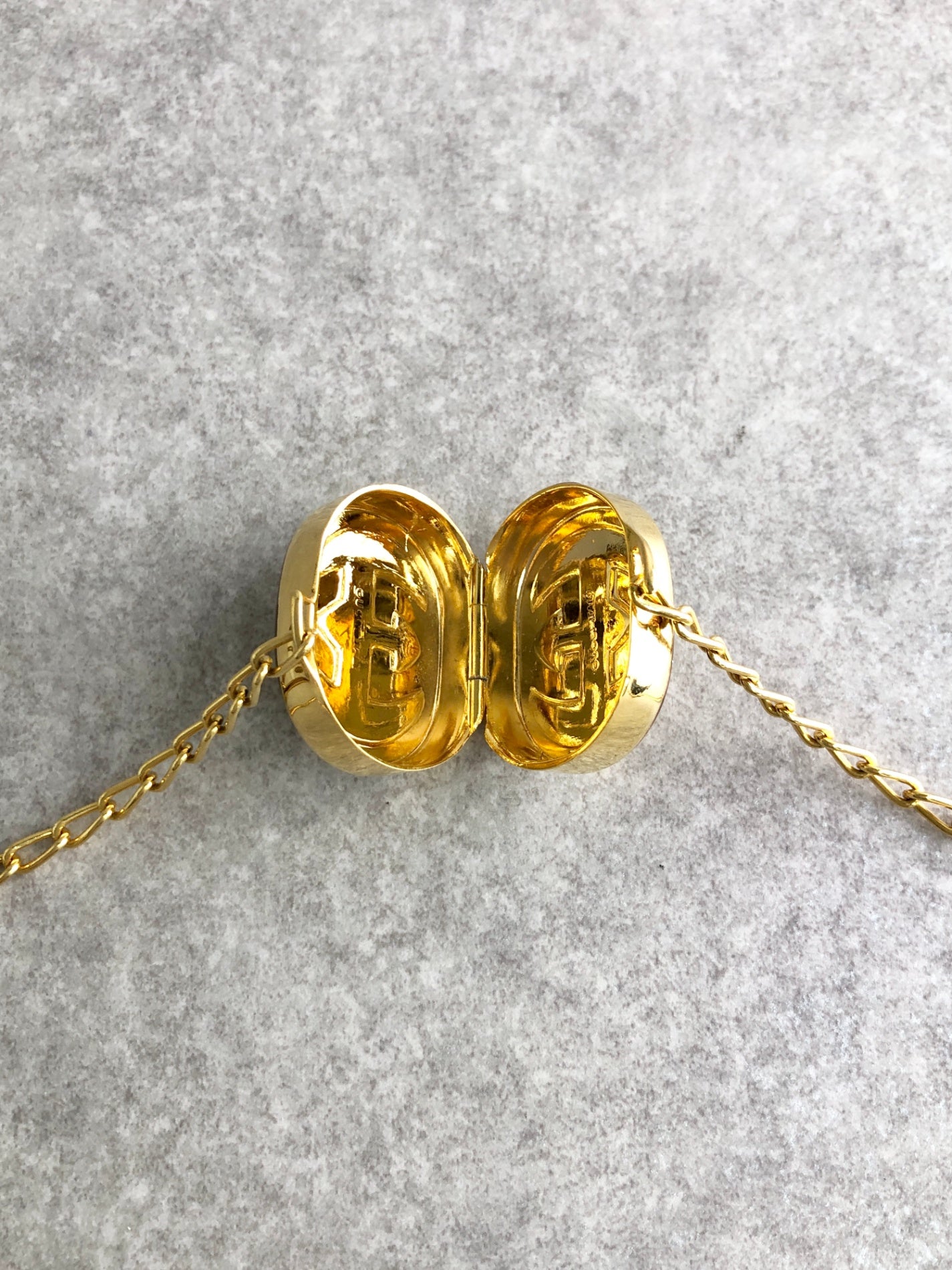 GUCCI GG 圖案項鍊 金色 復古 fh2wgd