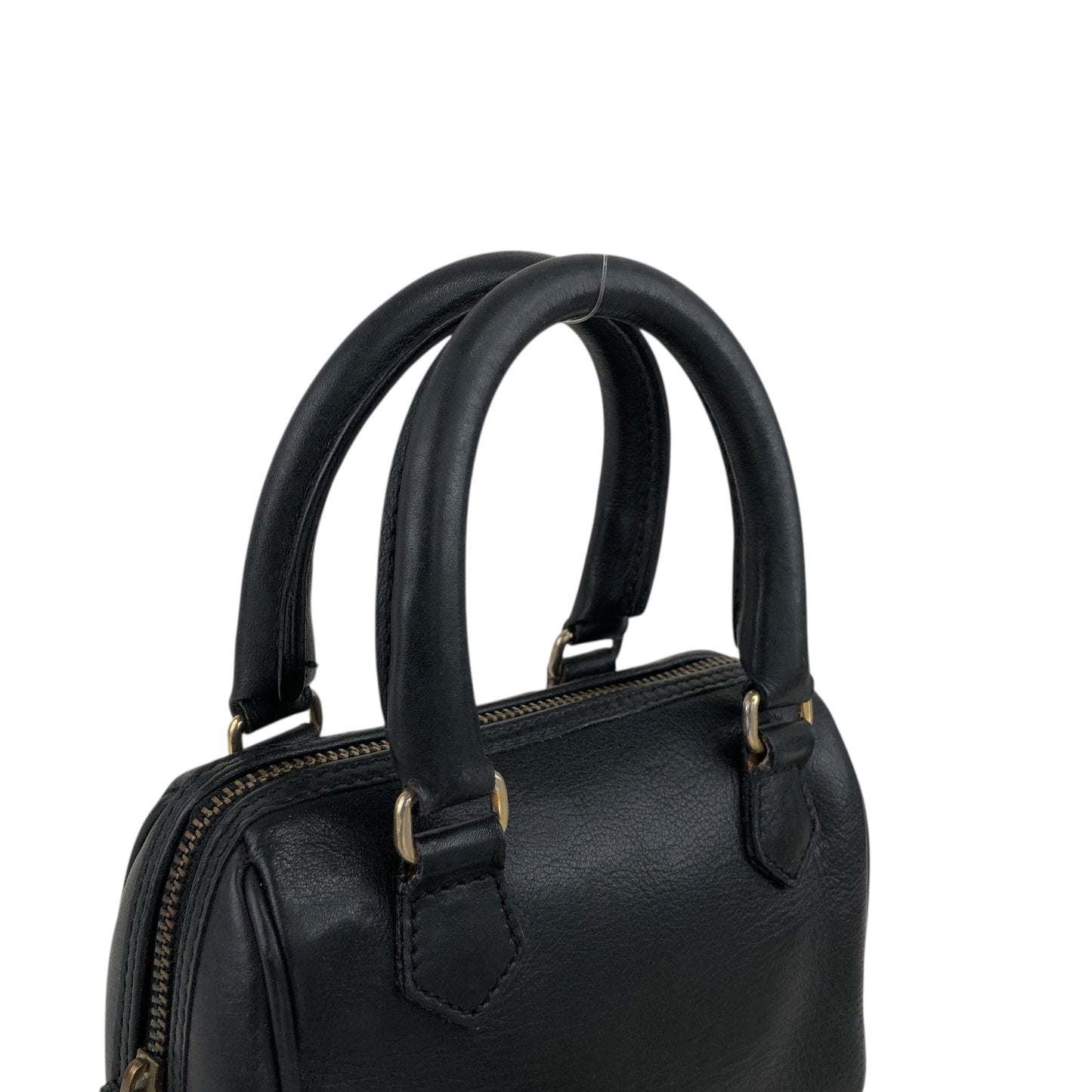 CELINE Two-way Handbag Shoulder bag Black Vintage 2j4avv