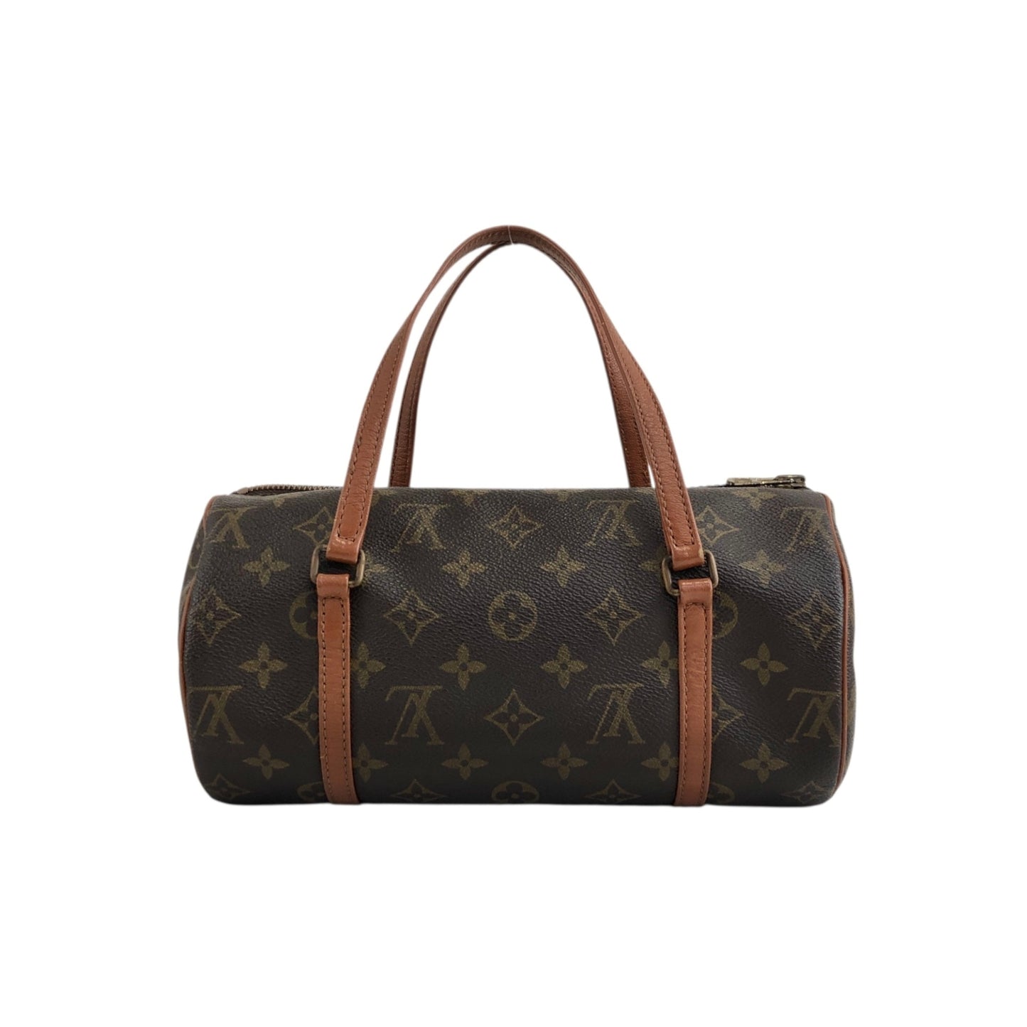 LOUIS VUITTON Monogram Handbag Brown Vintage m5my8g
