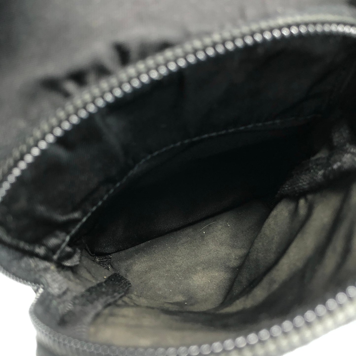 PRADA Triangle Logo Double Pocket Backpack Black Vintage mxtwf5