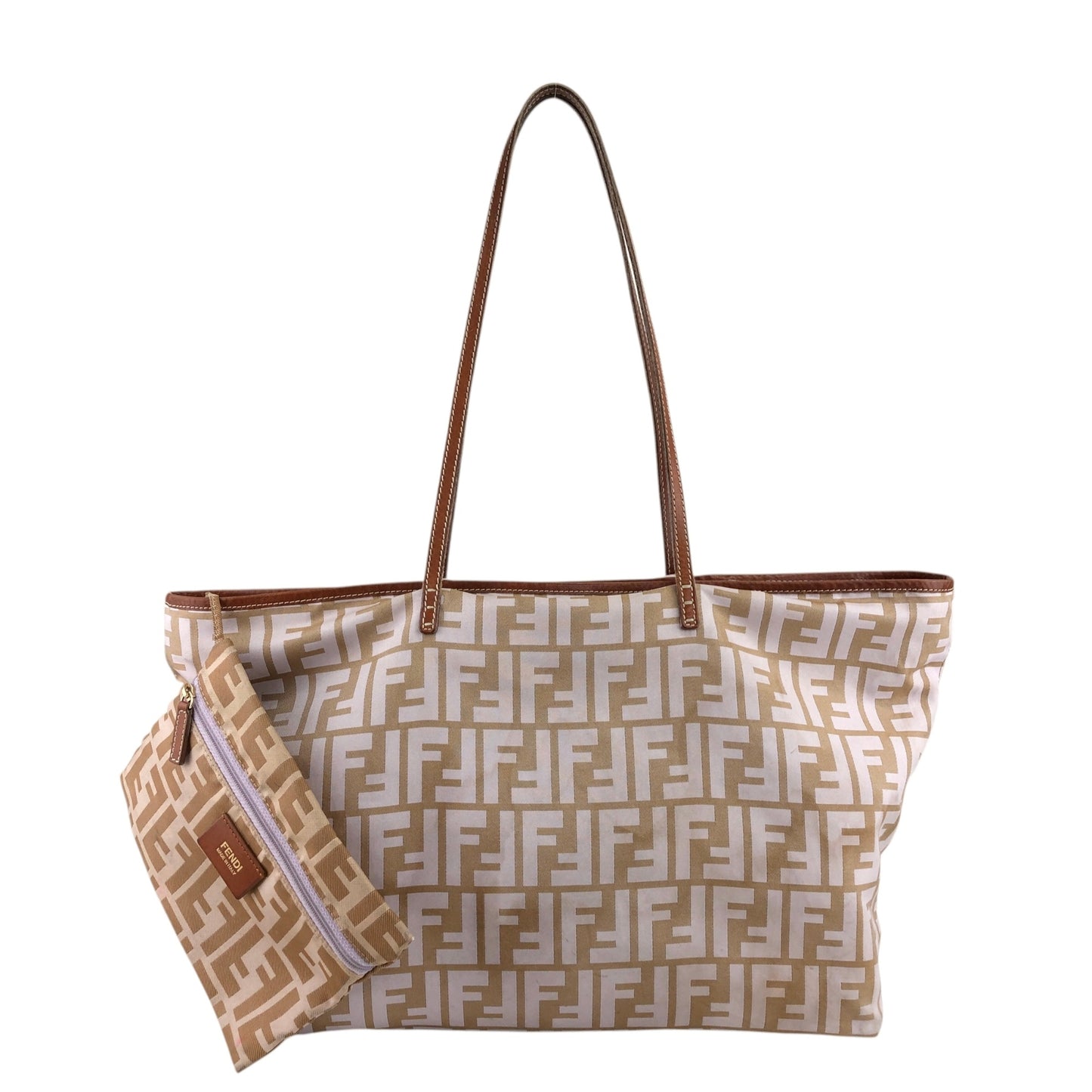 FENDI Zucca Totebag Beige Vintage knpjzs