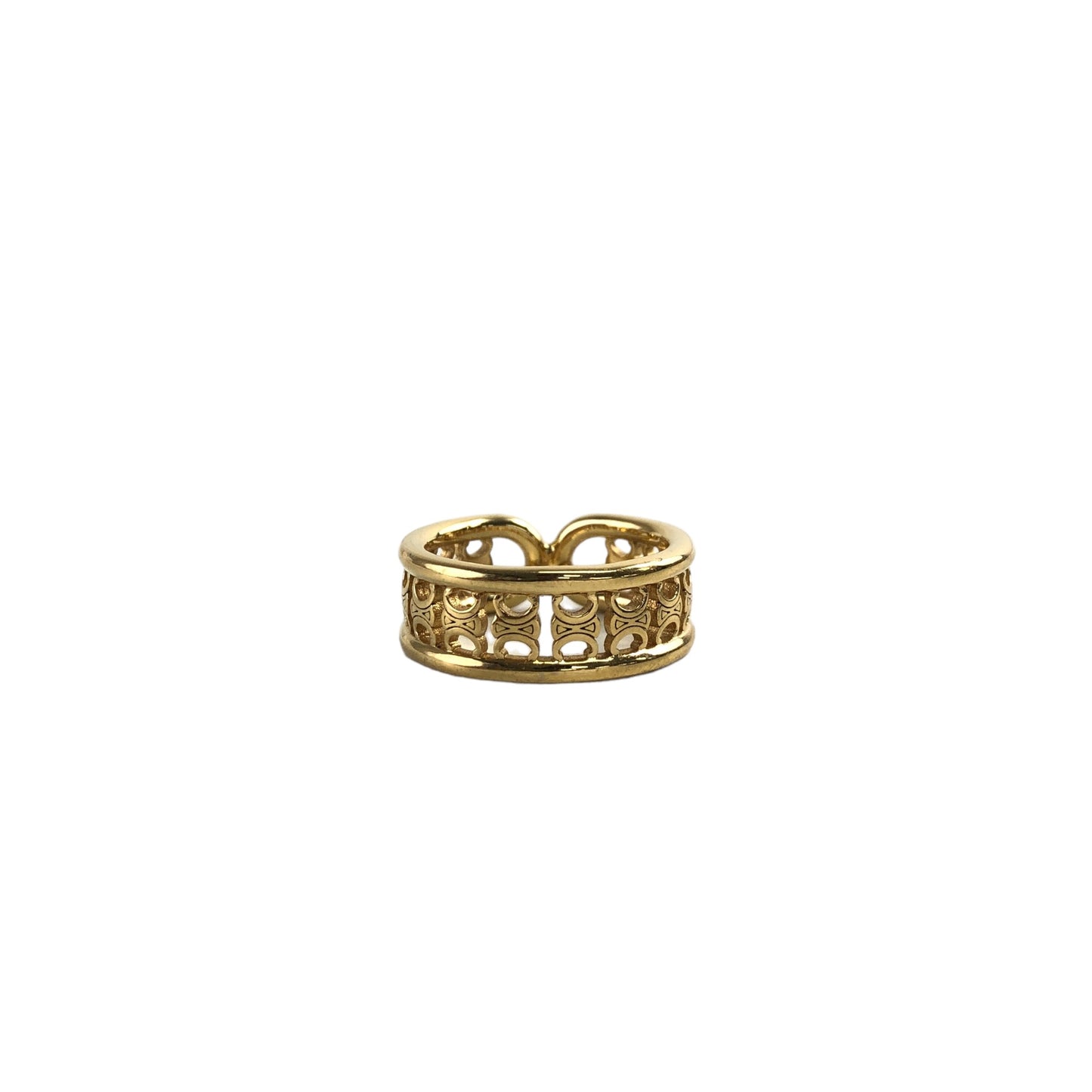 CELINE Triomphe Ring Gold Vintage ympmjc