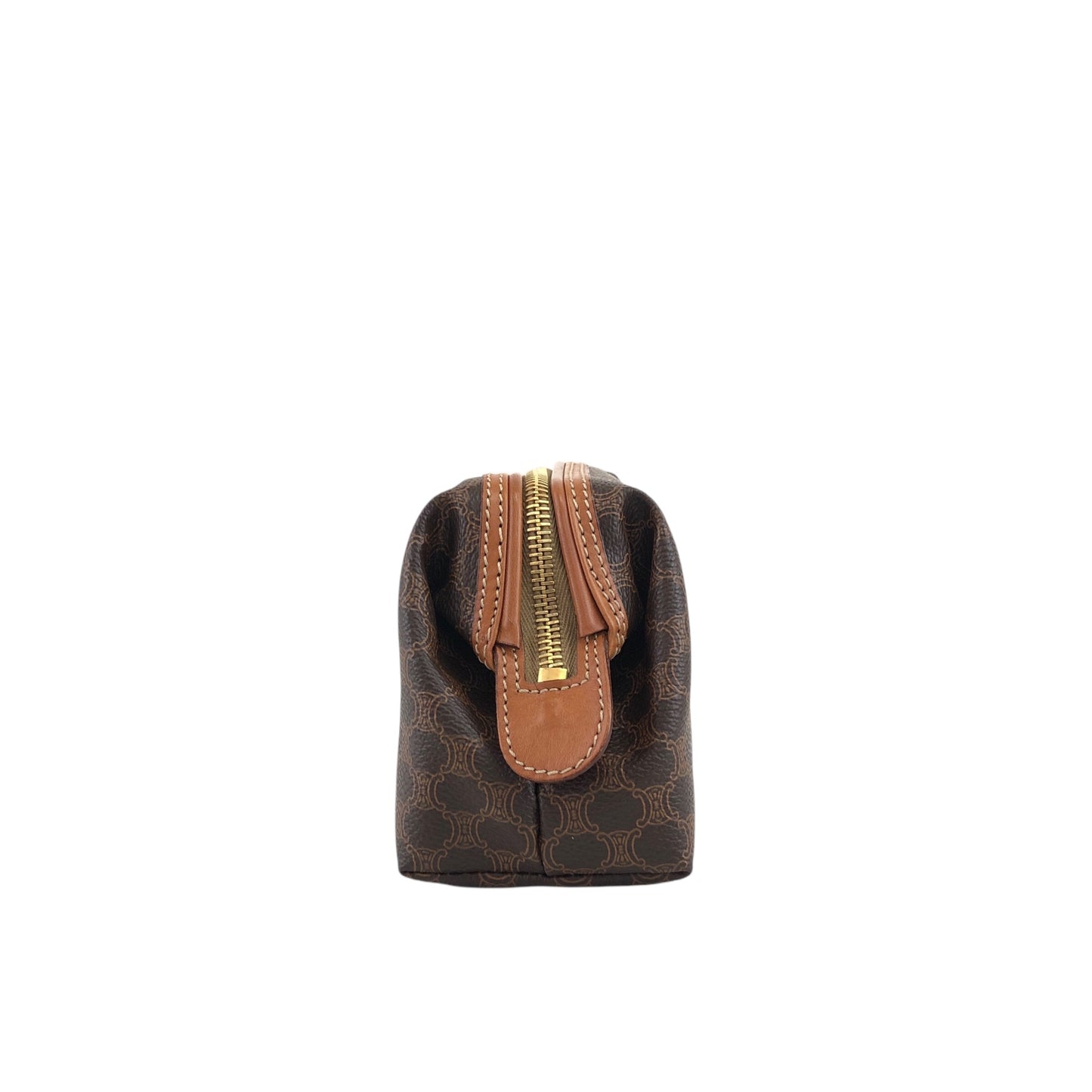 CELINE Macadam Blason Pouch Brown Vintage chci53