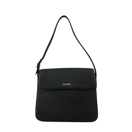 Yves Saint Laurent Logo Shoulder bag Black Vintage rpj32s