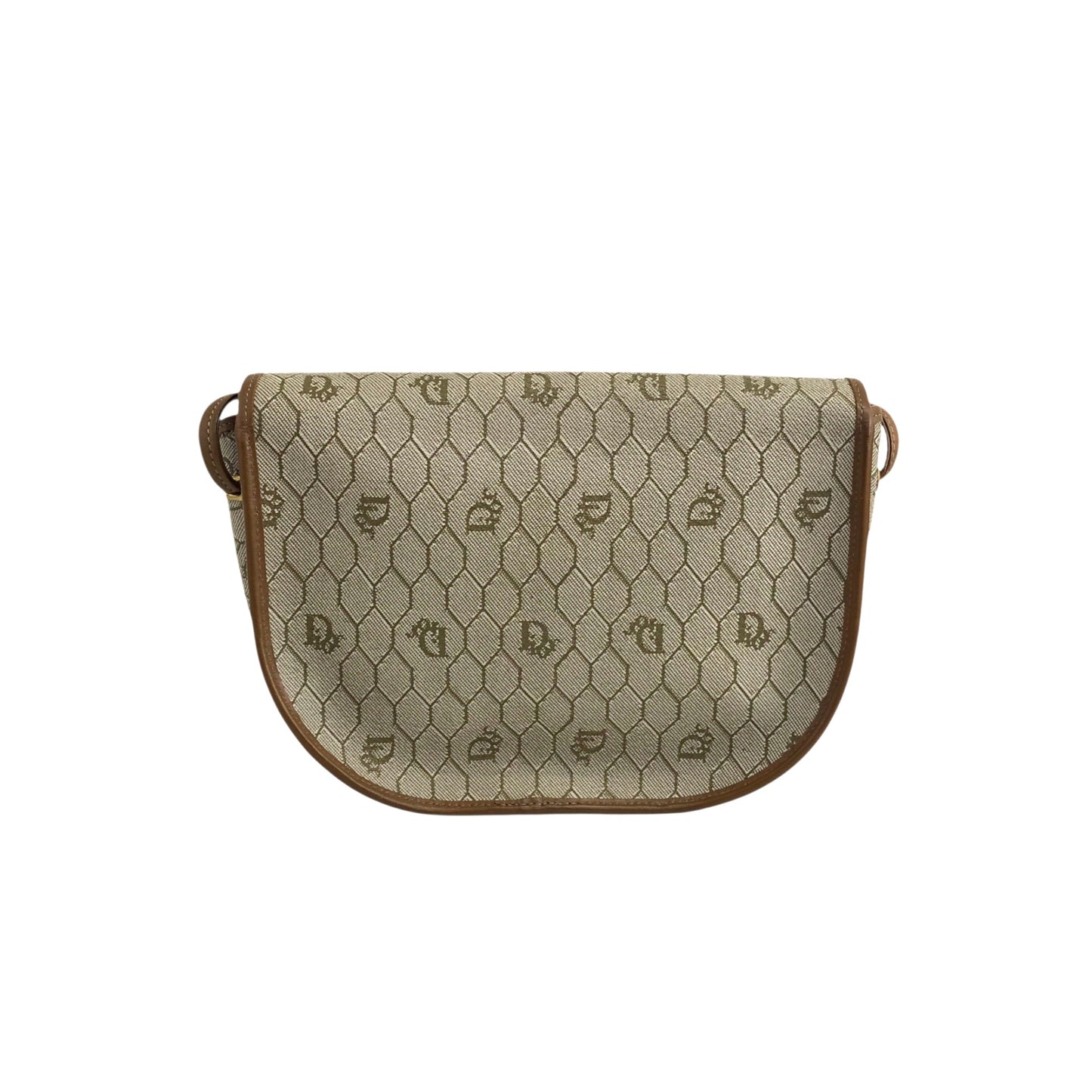 Christian Dior Honeycomb Pattern Shoulder bag Beige Vintage bbirpg