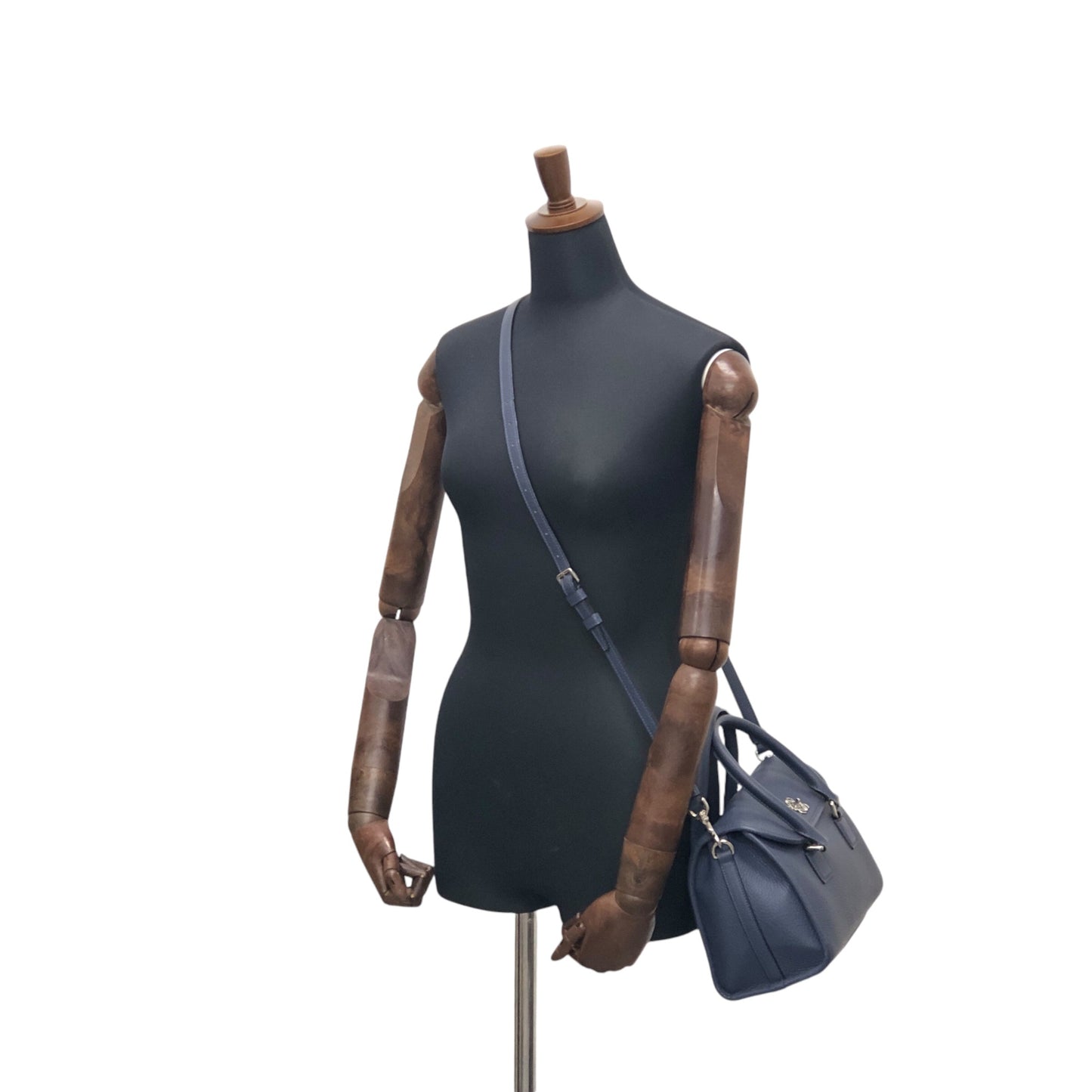 LOEWE Anagram Two-way Handbag Shoulder bag Blue Vintage bni3pa