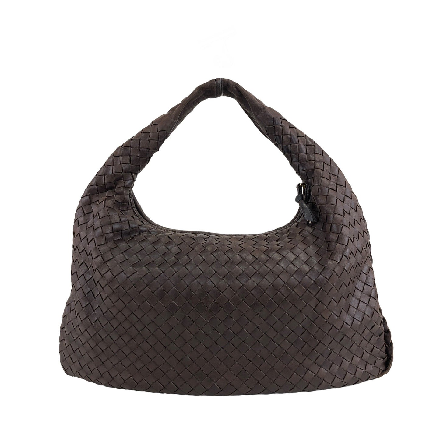 Bottega Veneta Intrecciato Hobobag Handbag Brown Vintage tm87cp