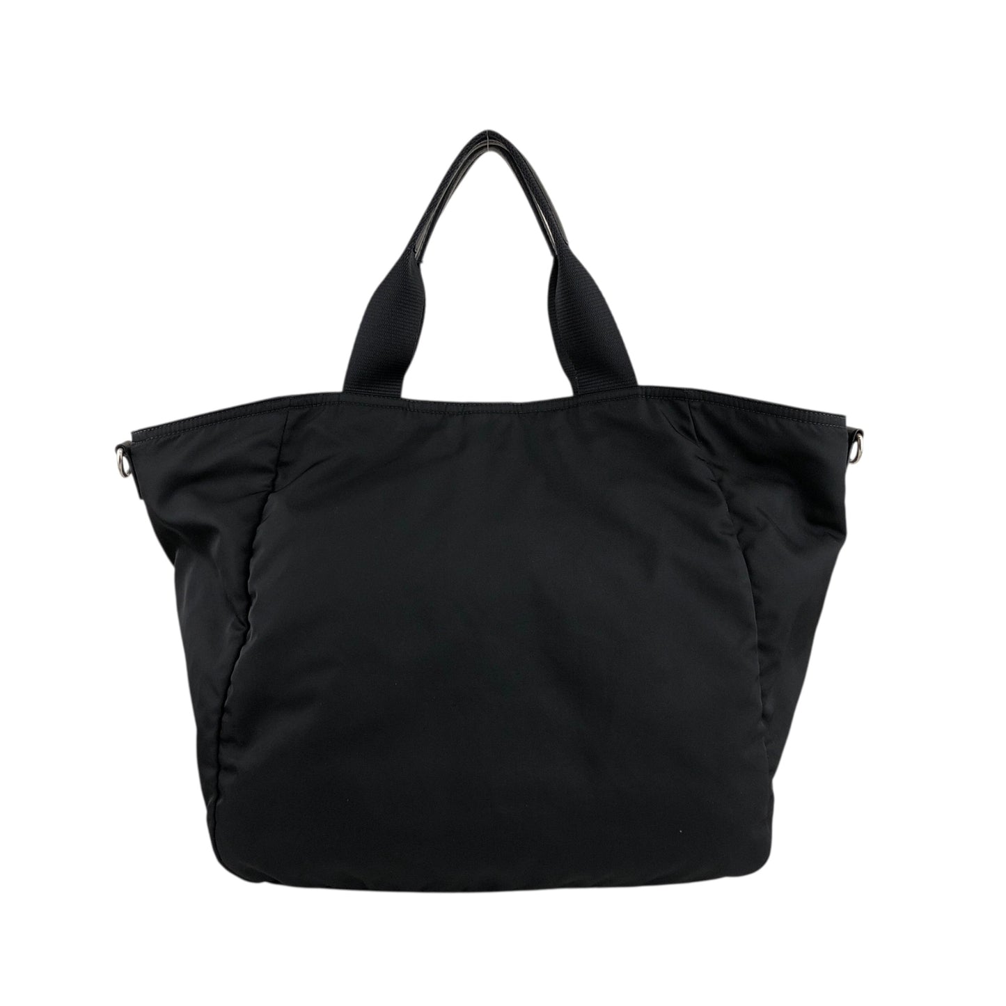 PRADA Triangle Logo Two-way Handbag Shoulder bag Black Vintage 5t57j2