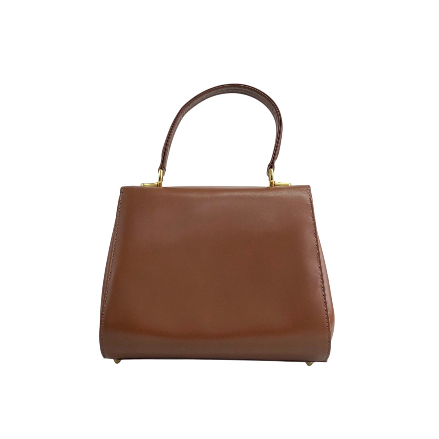 BURBERRY Top Handle Handbag Brown Vintage 6wvw6e
