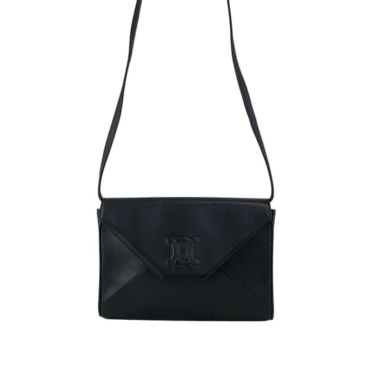 CELINE Triomphe Shoulder bag Black Vintage y7xmc7