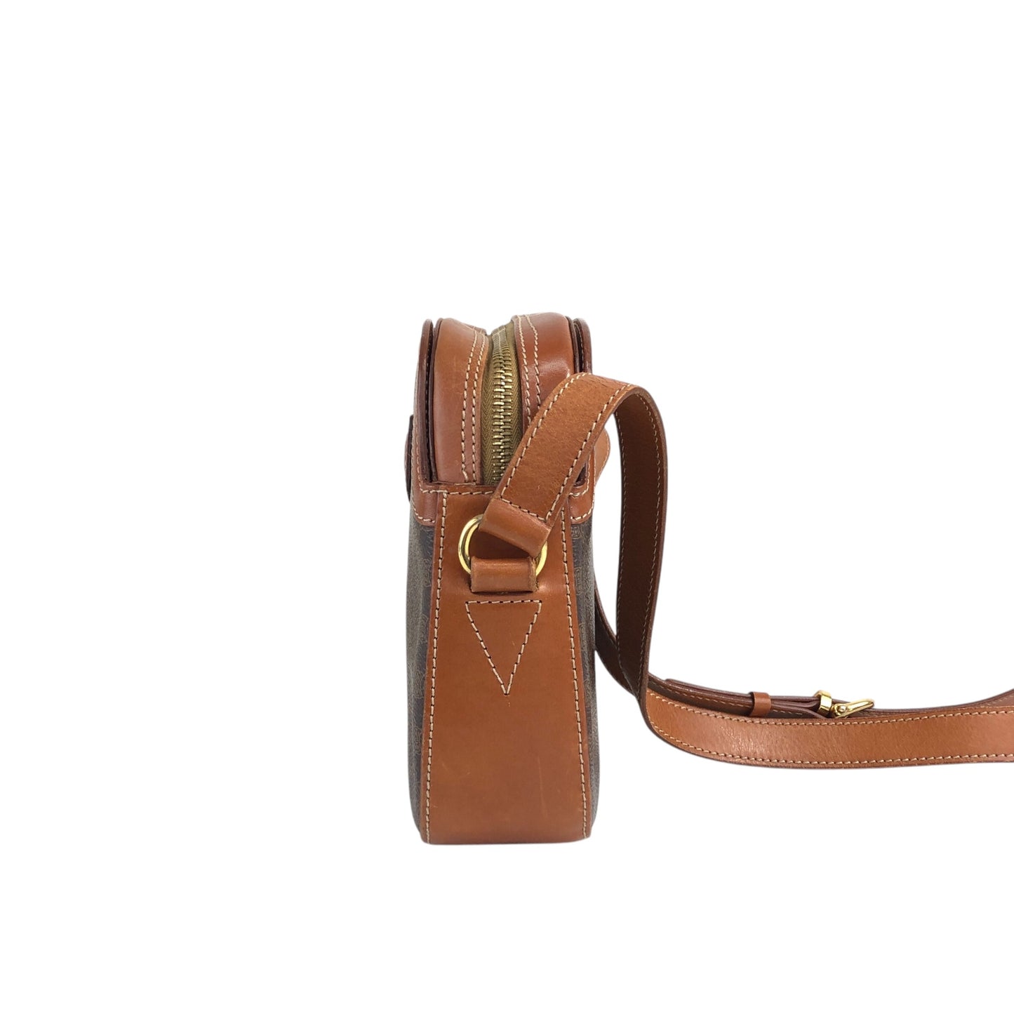 CELINE Macadam Blason Shoulder bag Brown Vintage w3e78d