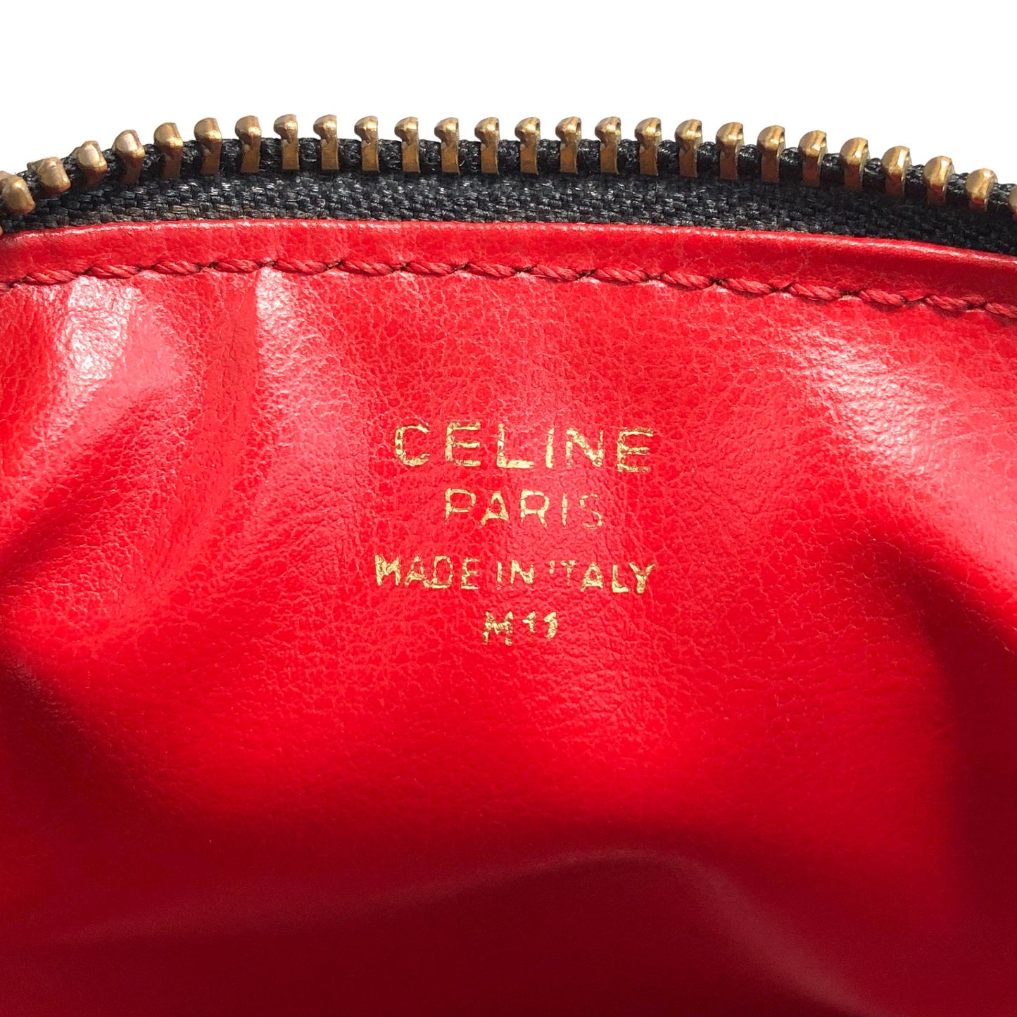 CELINE Two-way Handbag Shoulder bag Black Vintage 2j4avv