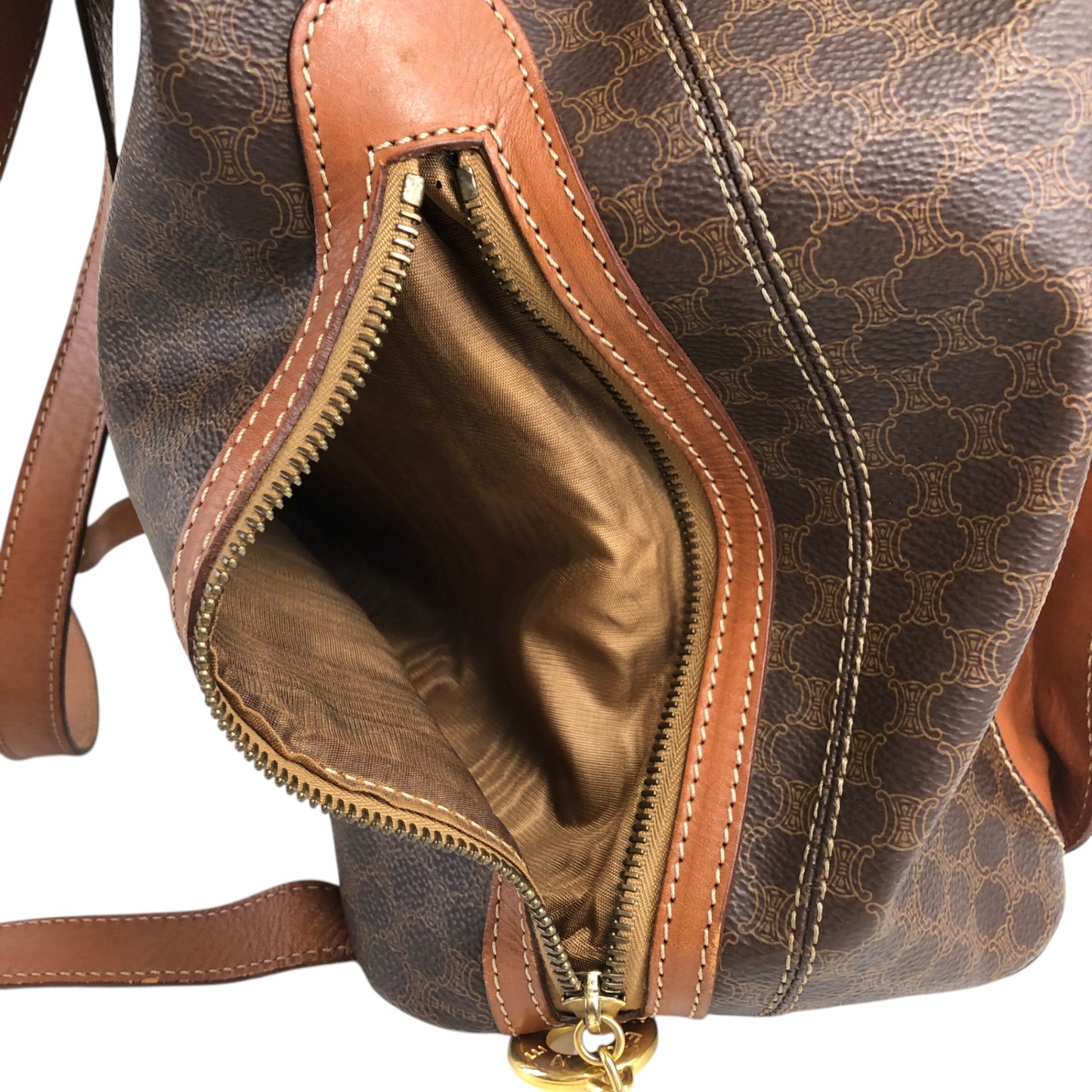 CELINE Macadam Charm 背包 棕色 復古 jz6ee6