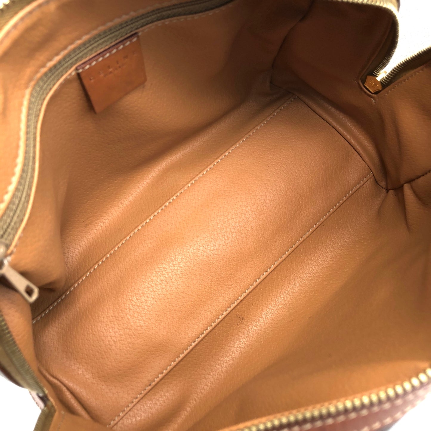 CELINE Macadam Blason Handbag Boston bag Brown Vintage 5btbte