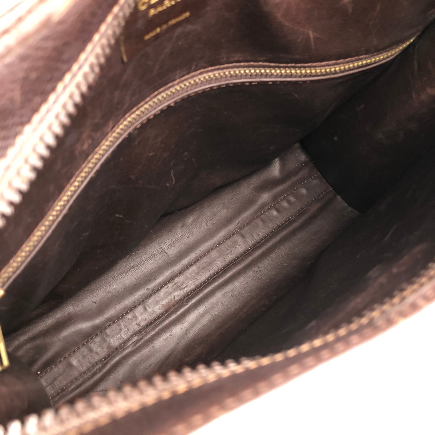 CELINE Triomphe Shoulder bag Brown Vintage n5nm5m
