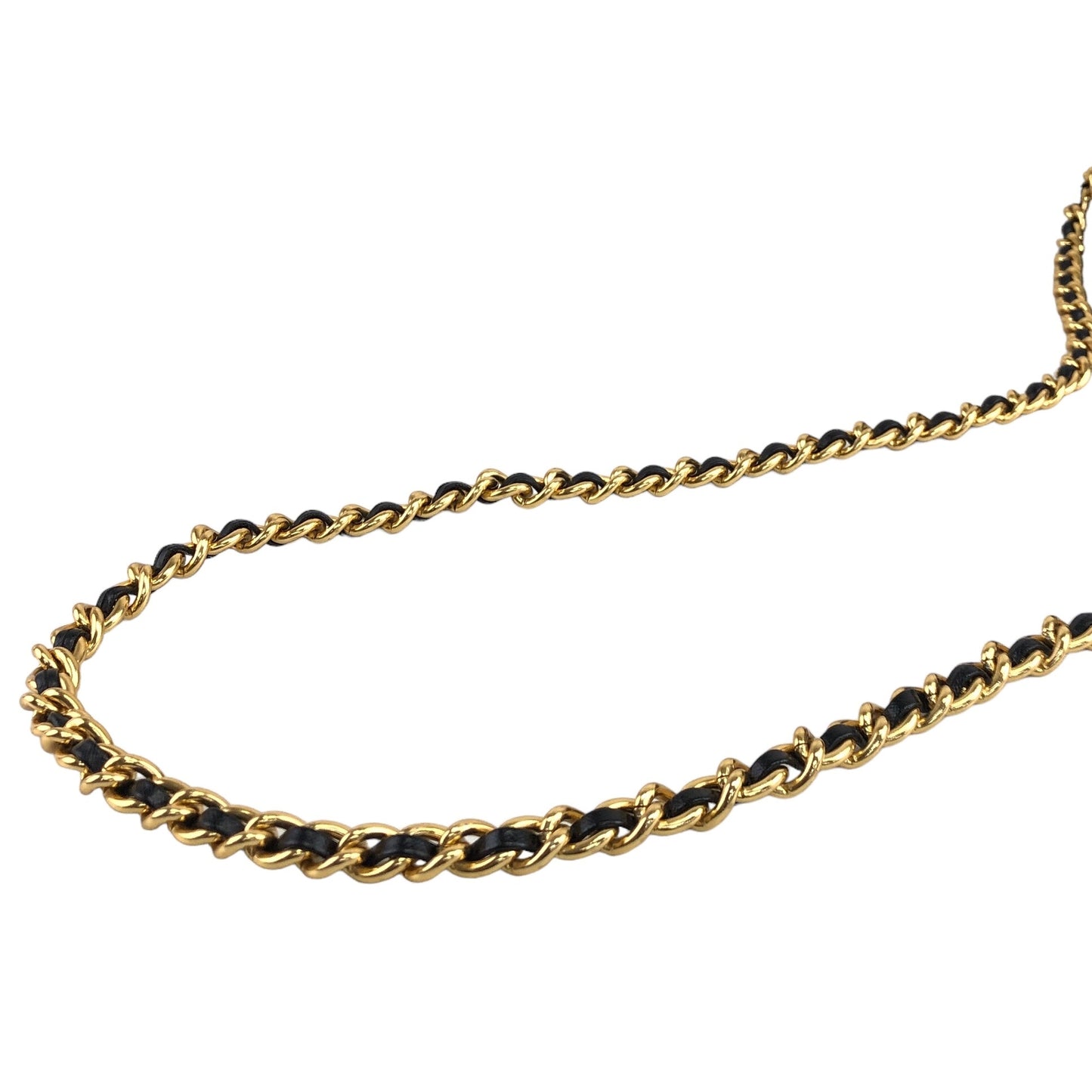 PRADA Triangle Logo Chain Shoulder bag Black Vintage xb2jku