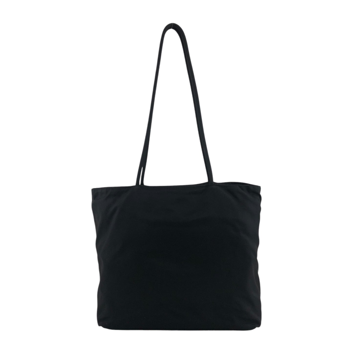 PRADA Triangle Logo Totebag Black Vintage efichx